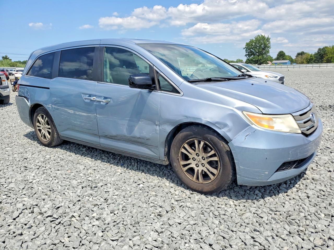 2011 Honda Odyssey Exl Blue vin: 5FNRL5H6XBB060828