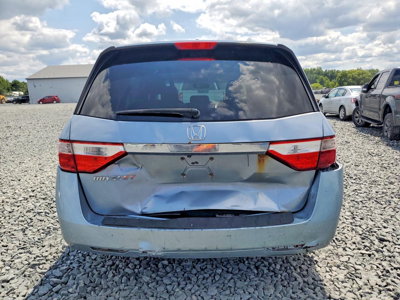 2011 Honda Odyssey Exl Blue vin: 5FNRL5H6XBB060828