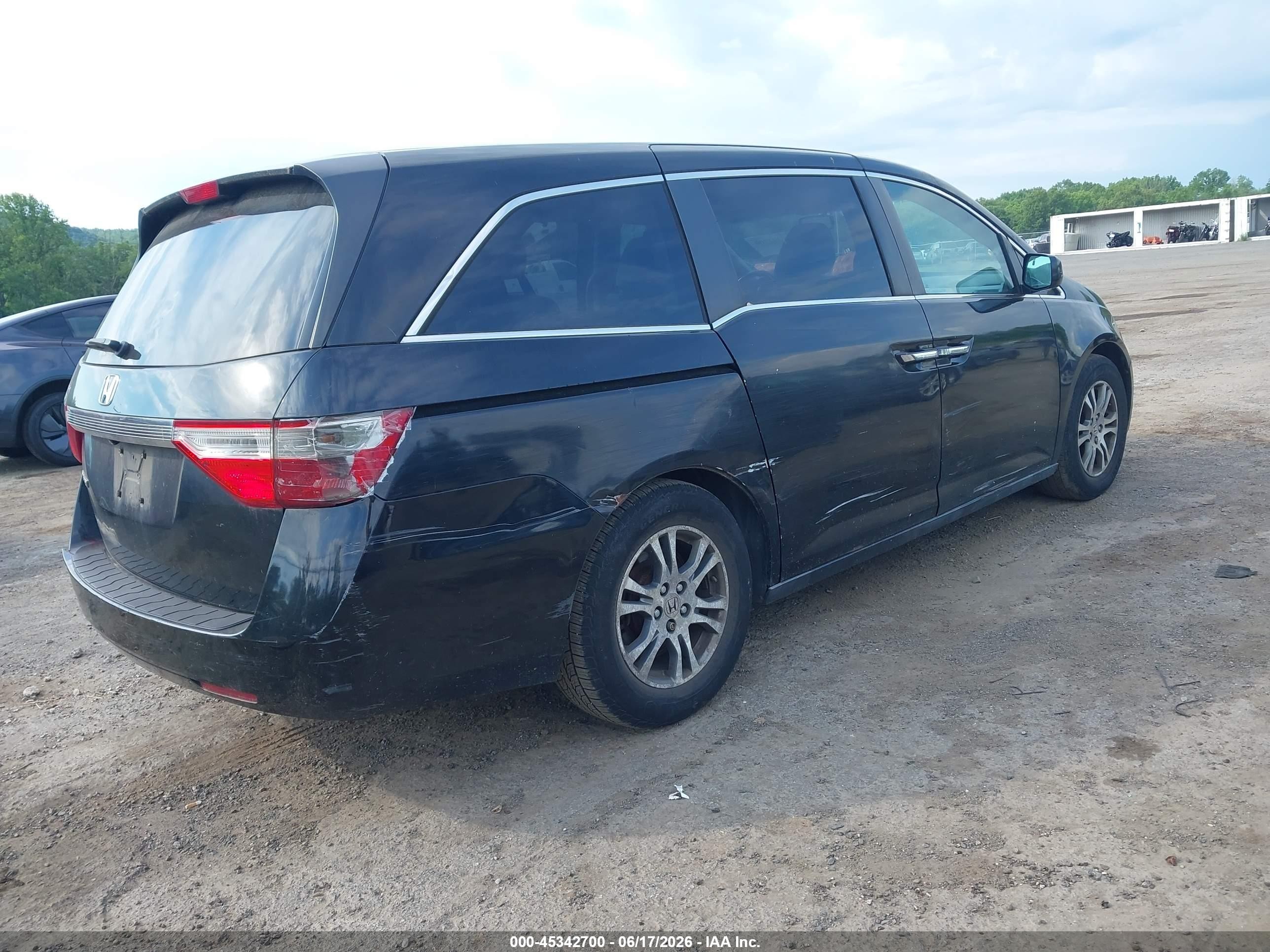 2011 Honda Odyssey Ex-l Black vin: 5FNRL5H6XBB069139