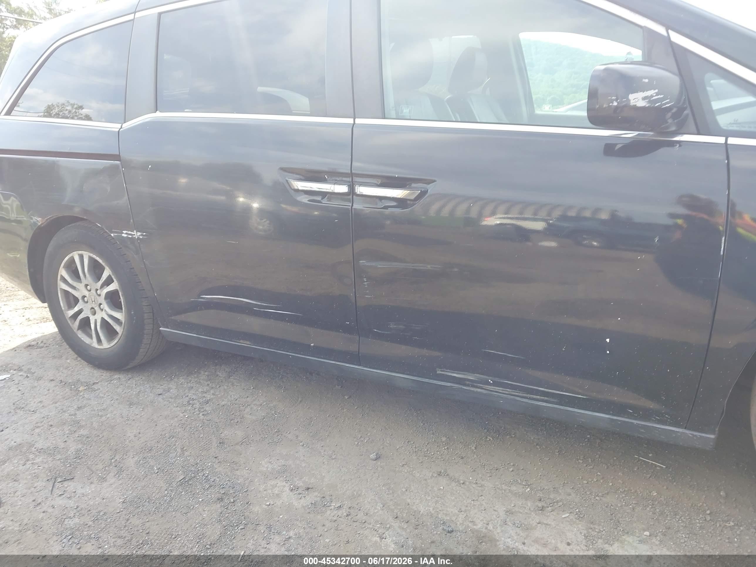 2011 Honda Odyssey Ex-l Black vin: 5FNRL5H6XBB069139