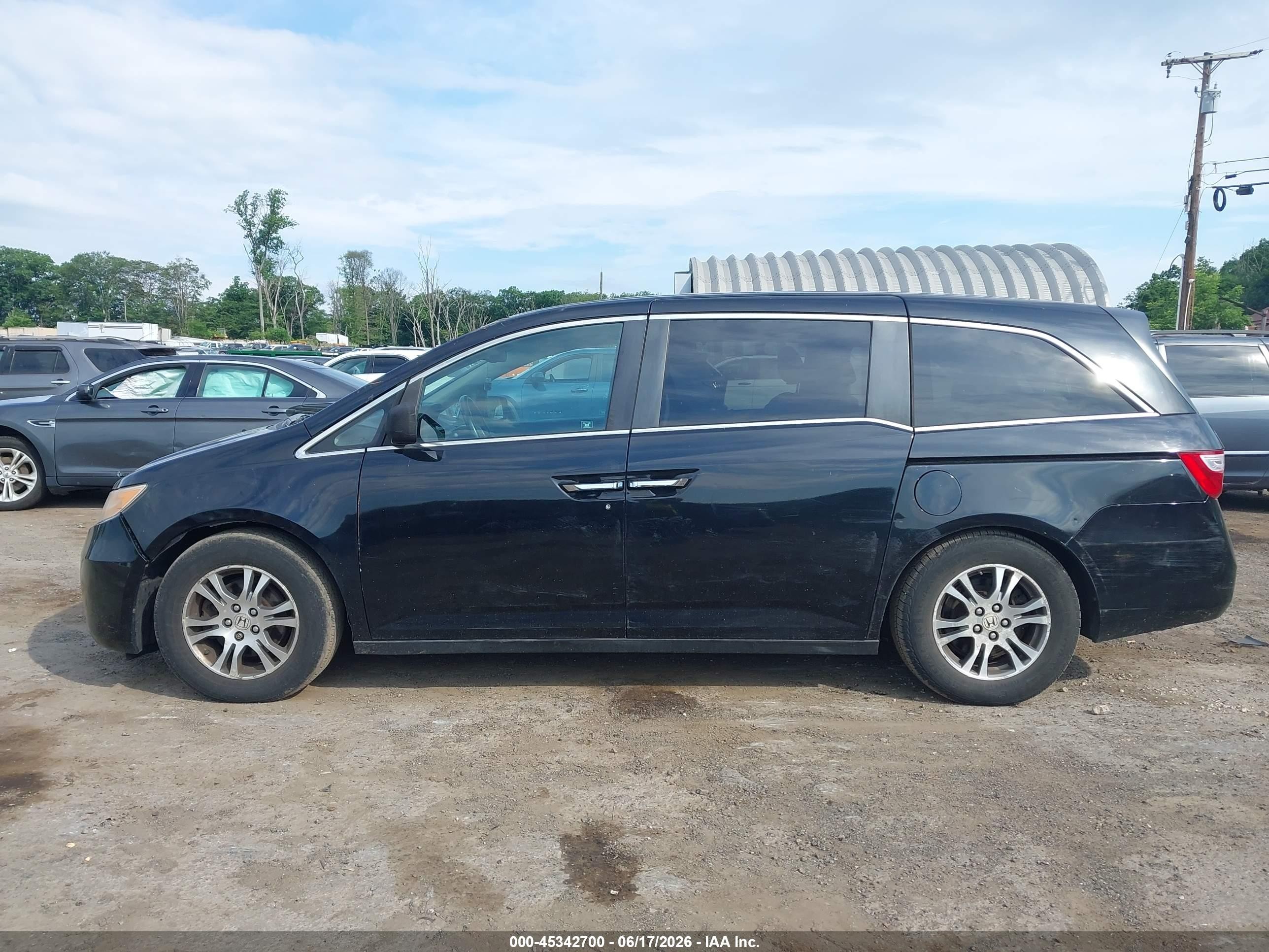 2011 Honda Odyssey Ex-l Black vin: 5FNRL5H6XBB069139
