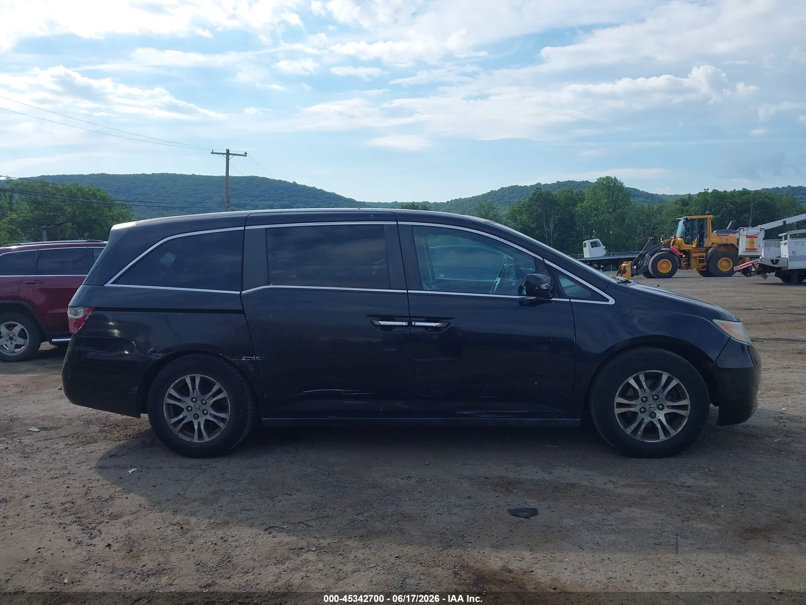 2011 Honda Odyssey Ex-l Black vin: 5FNRL5H6XBB069139
