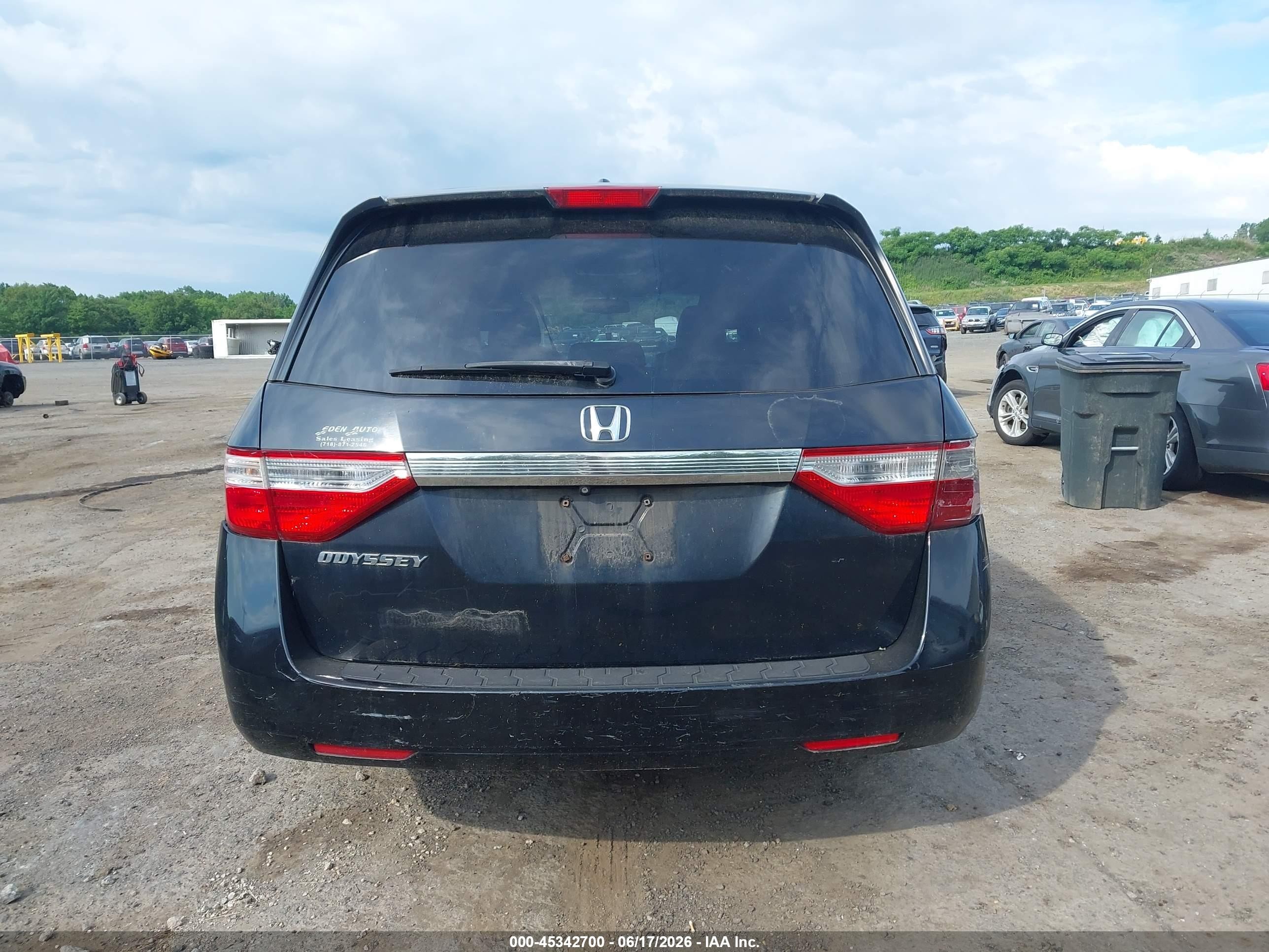 2011 Honda Odyssey Ex-l Black vin: 5FNRL5H6XBB069139