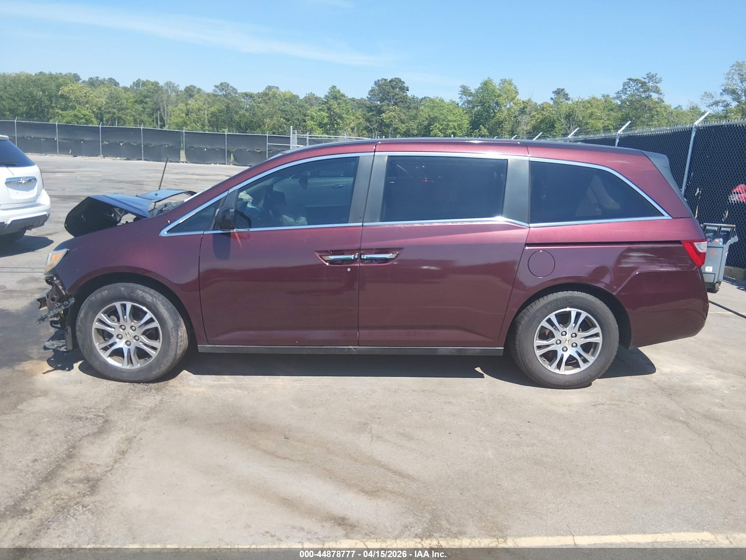 2011 Honda Odyssey Ex-l Бордовый vin: 5FNRL5H6XBB078875
