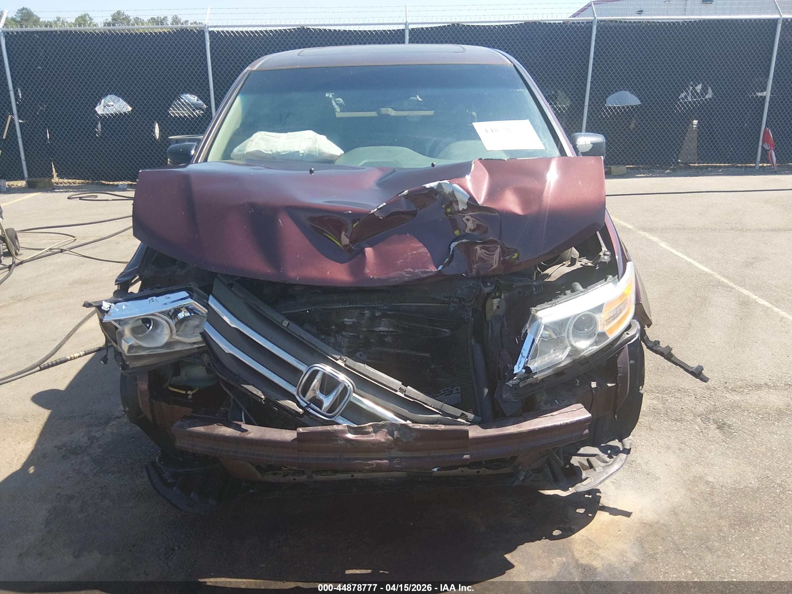 2011 Honda Odyssey Ex-l Бордовый vin: 5FNRL5H6XBB078875