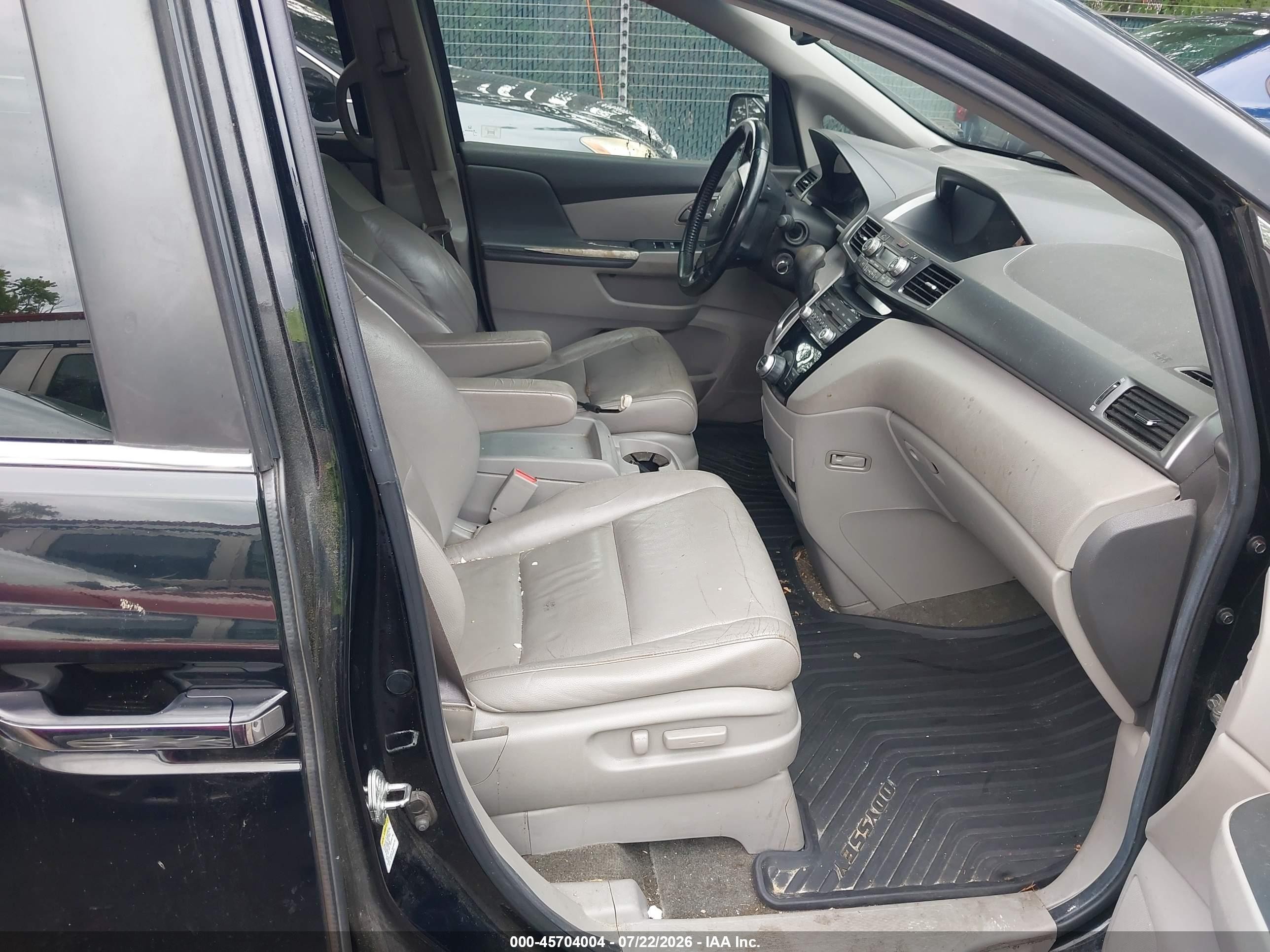 2011 Honda Odyssey Ex-l Black vin: 5FNRL5H6XBB086779