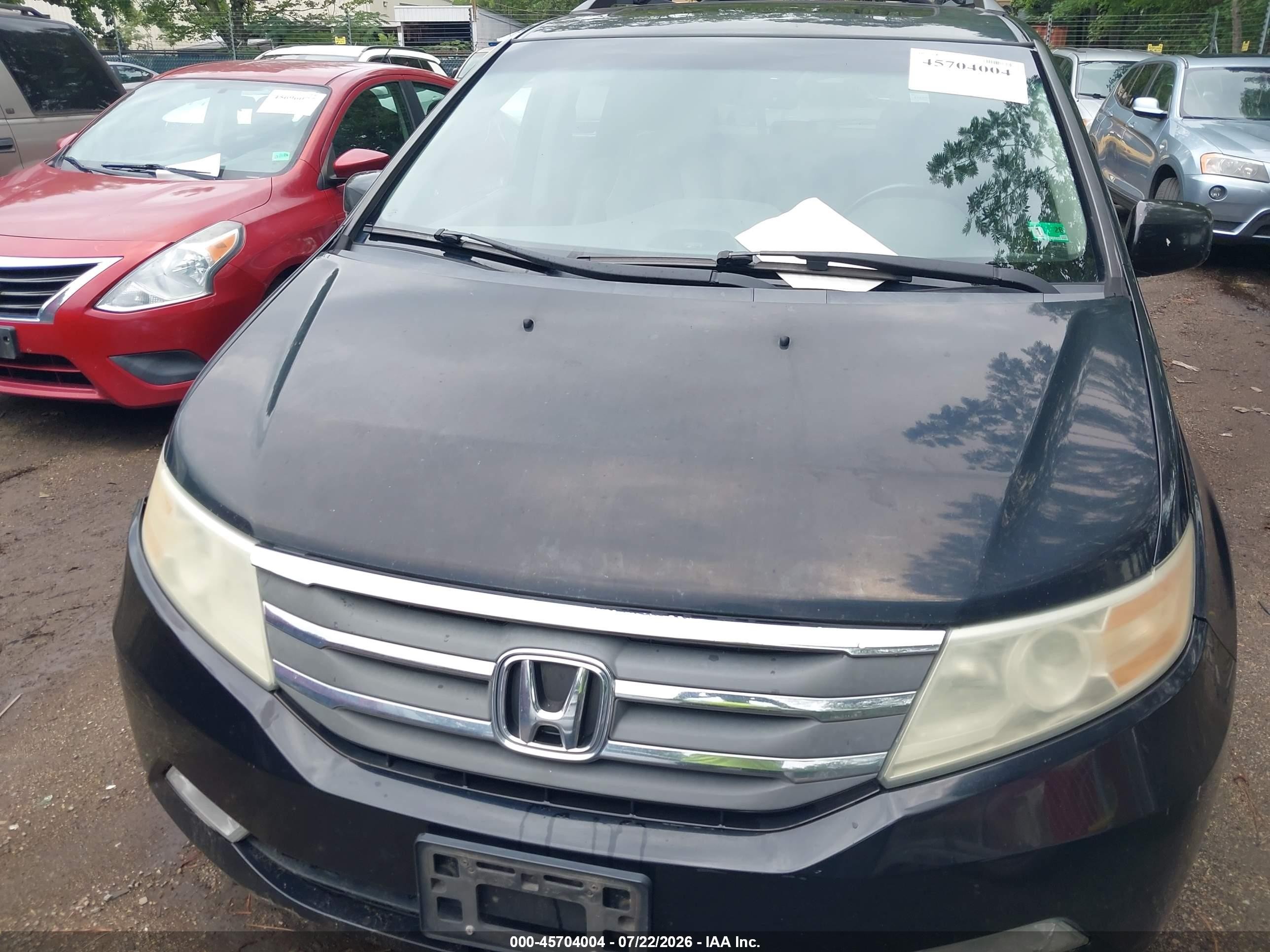 2011 Honda Odyssey Ex-l Black vin: 5FNRL5H6XBB086779