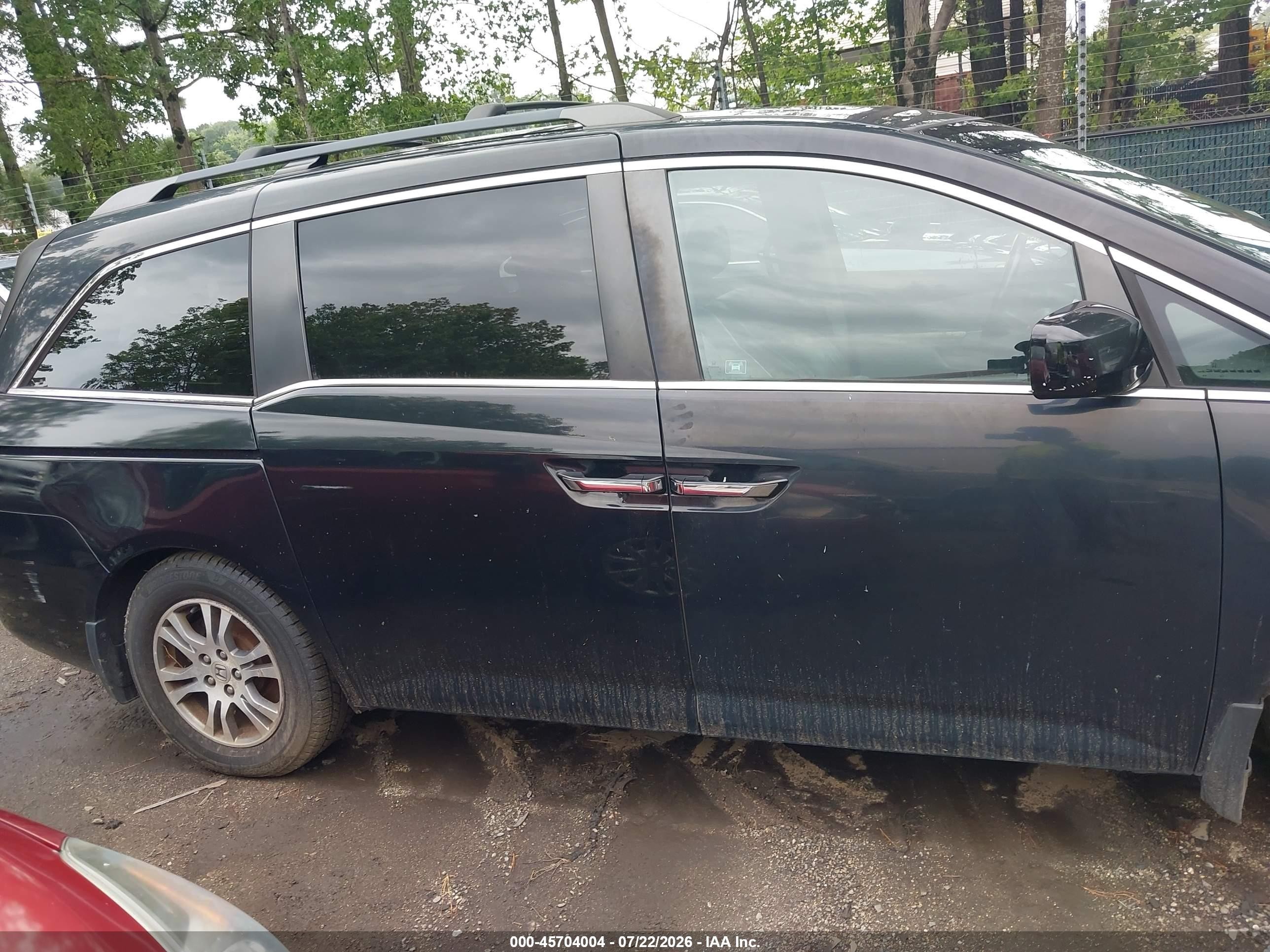 2011 Honda Odyssey Ex-l Black vin: 5FNRL5H6XBB086779