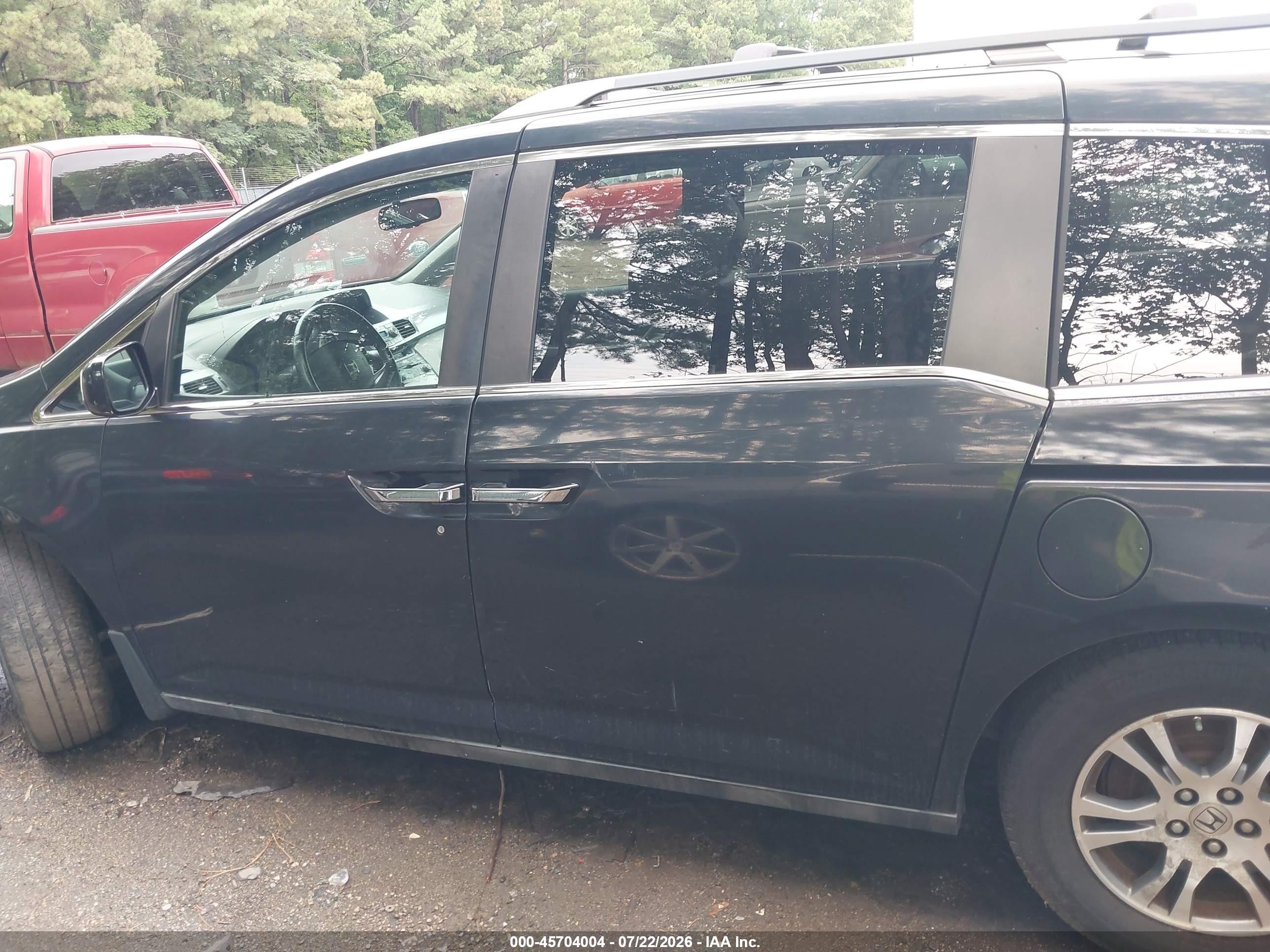 2011 Honda Odyssey Ex-l Black vin: 5FNRL5H6XBB086779