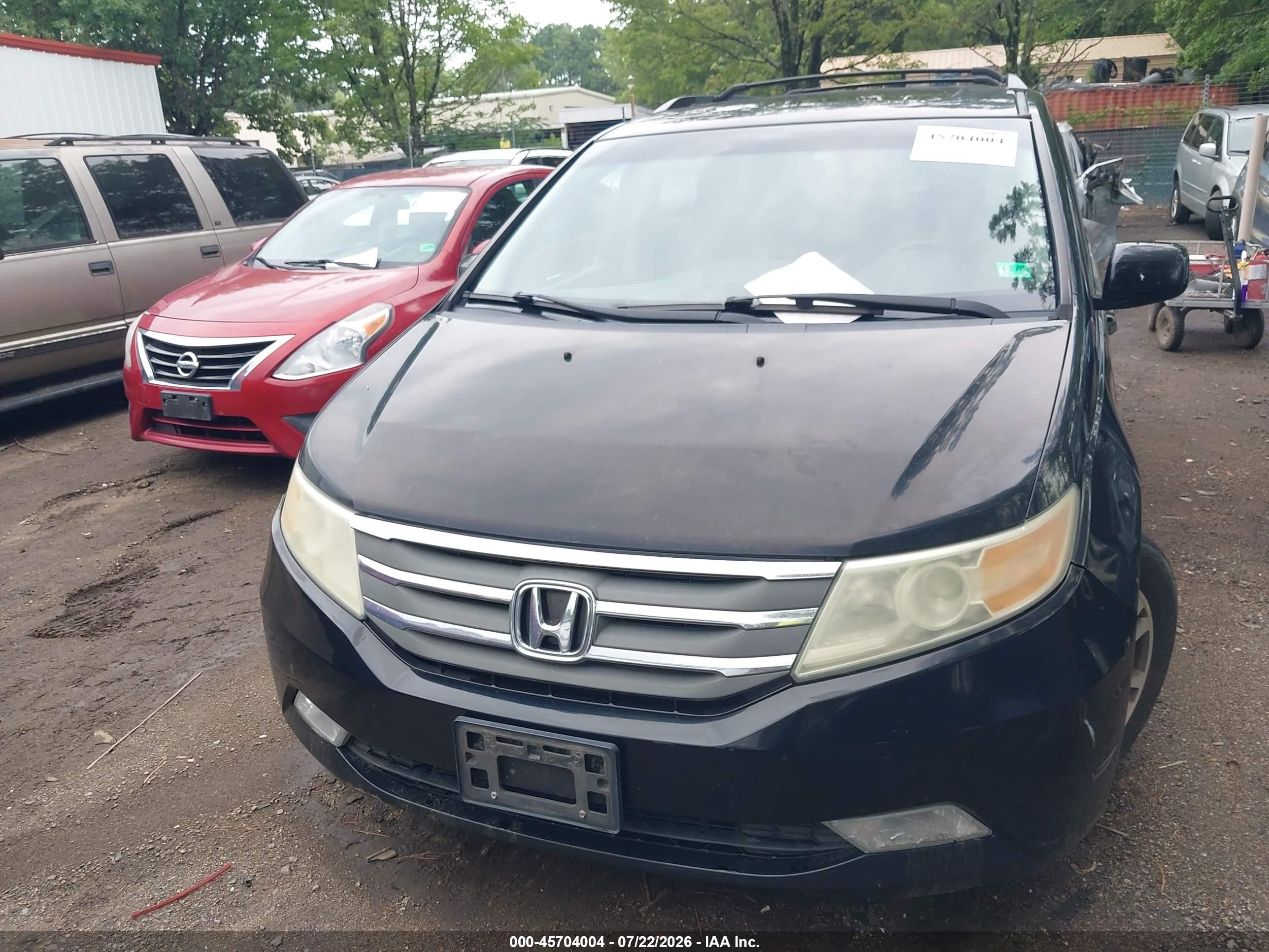 2011 Honda Odyssey Ex-l Black vin: 5FNRL5H6XBB086779