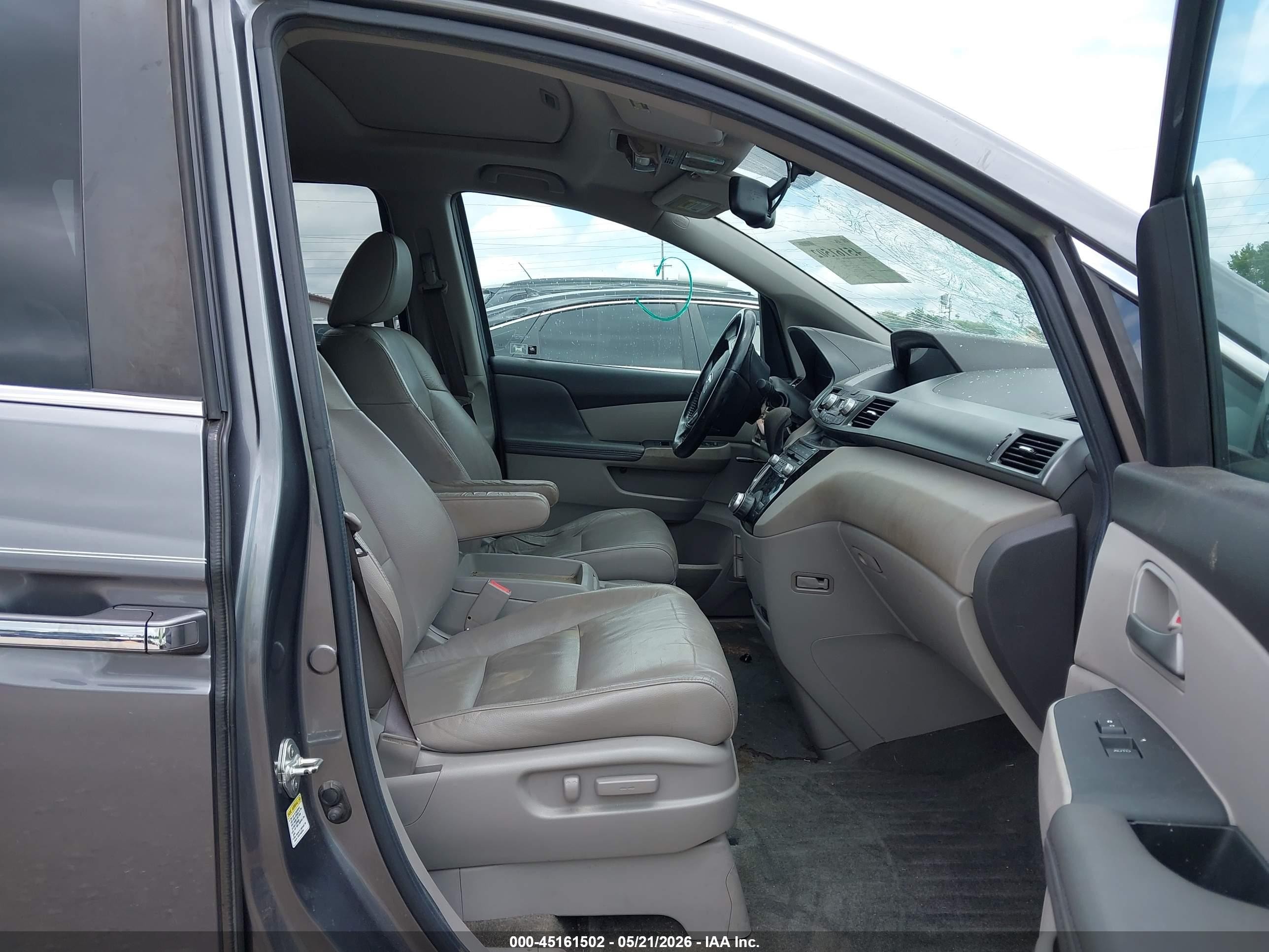 2011 Honda Odyssey Ex-l Gray vin: 5FNRL5H6XBB097815