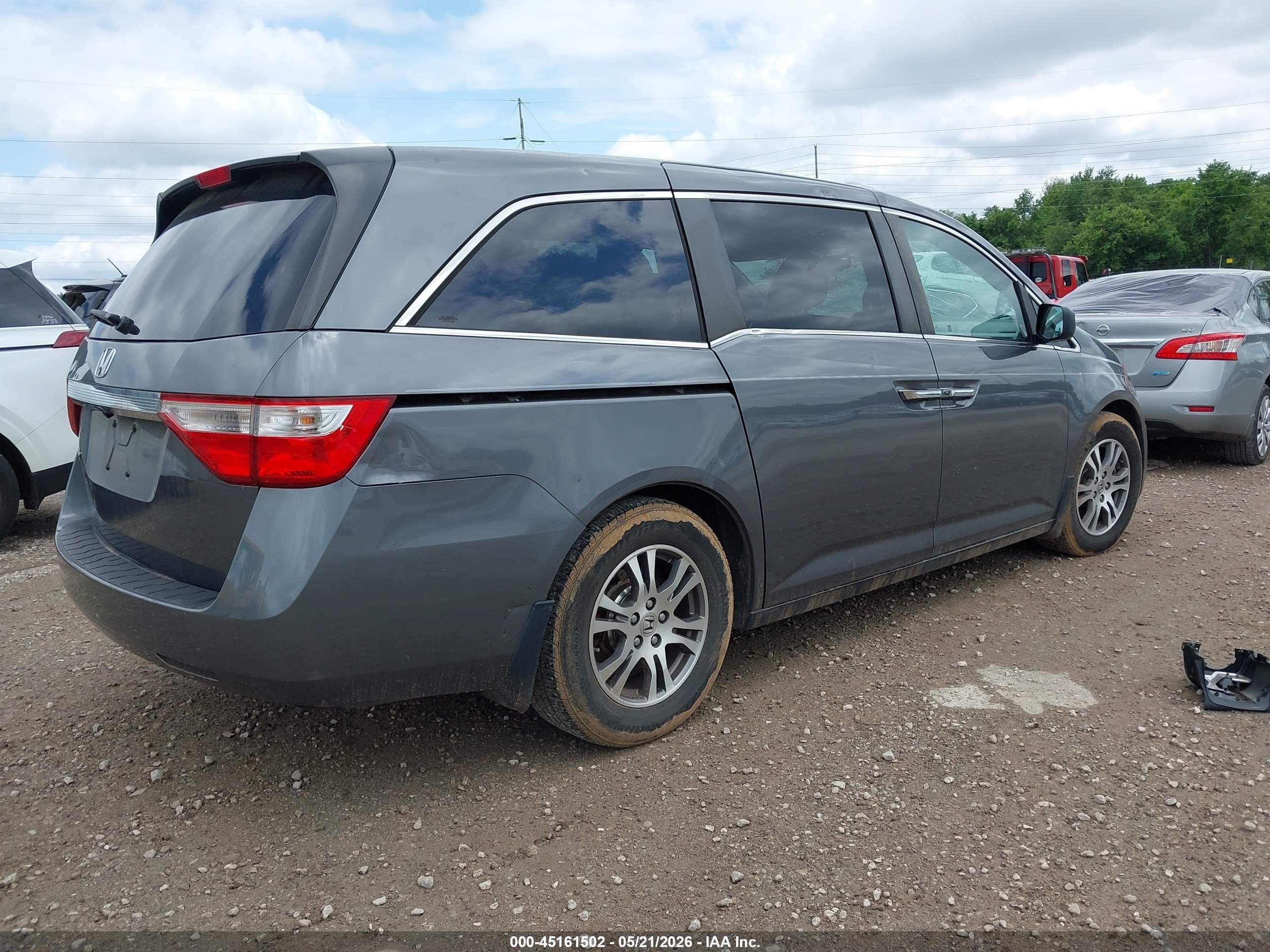 2011 Honda Odyssey Ex-l Gray vin: 5FNRL5H6XBB097815