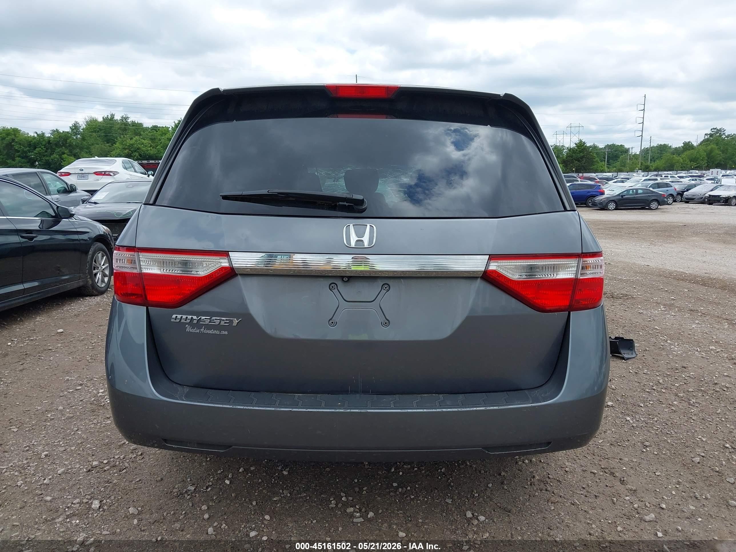 2011 Honda Odyssey Ex-l Gray vin: 5FNRL5H6XBB097815