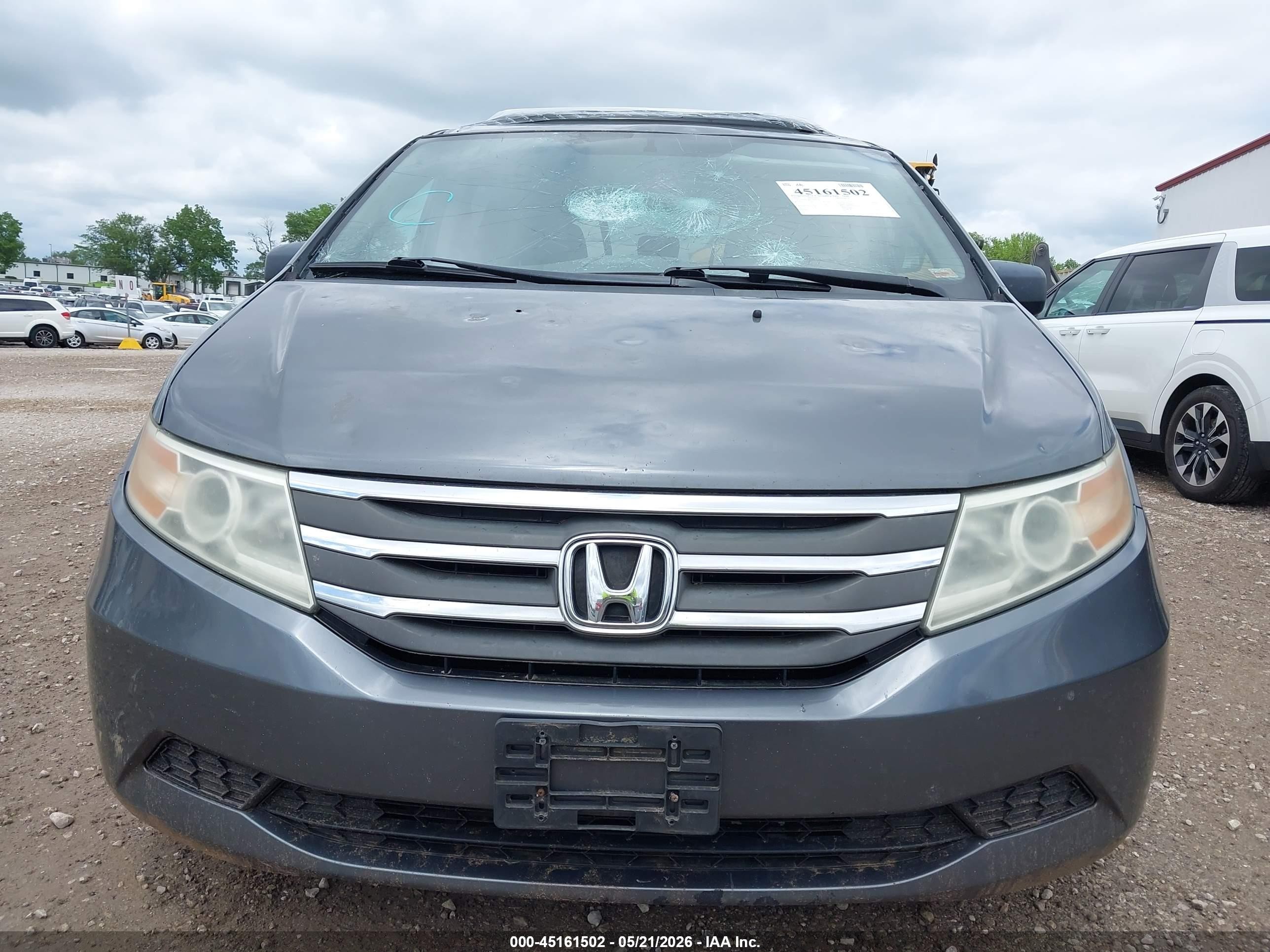 2011 Honda Odyssey Ex-l Gray vin: 5FNRL5H6XBB097815