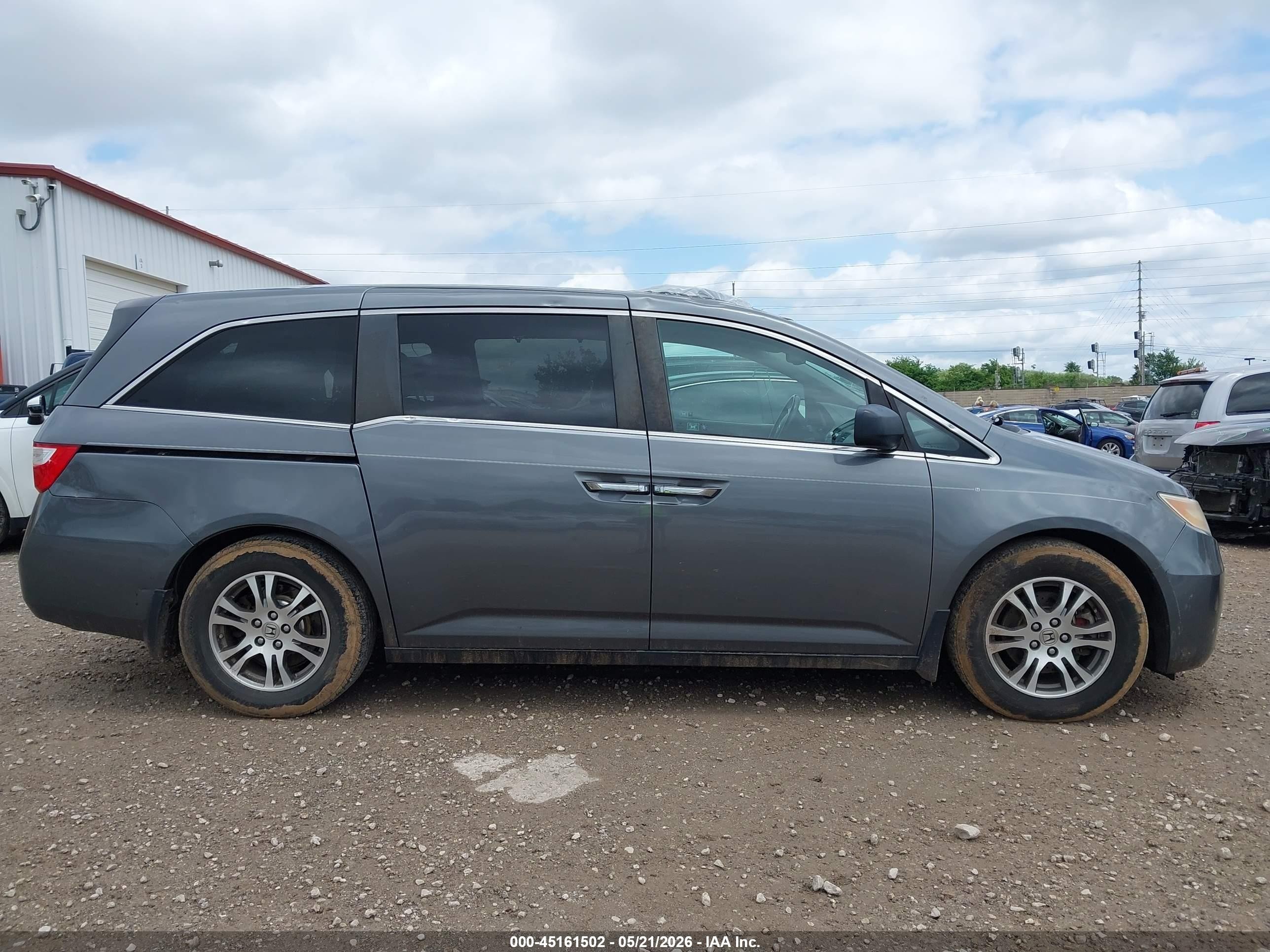 2011 Honda Odyssey Ex-l Gray vin: 5FNRL5H6XBB097815