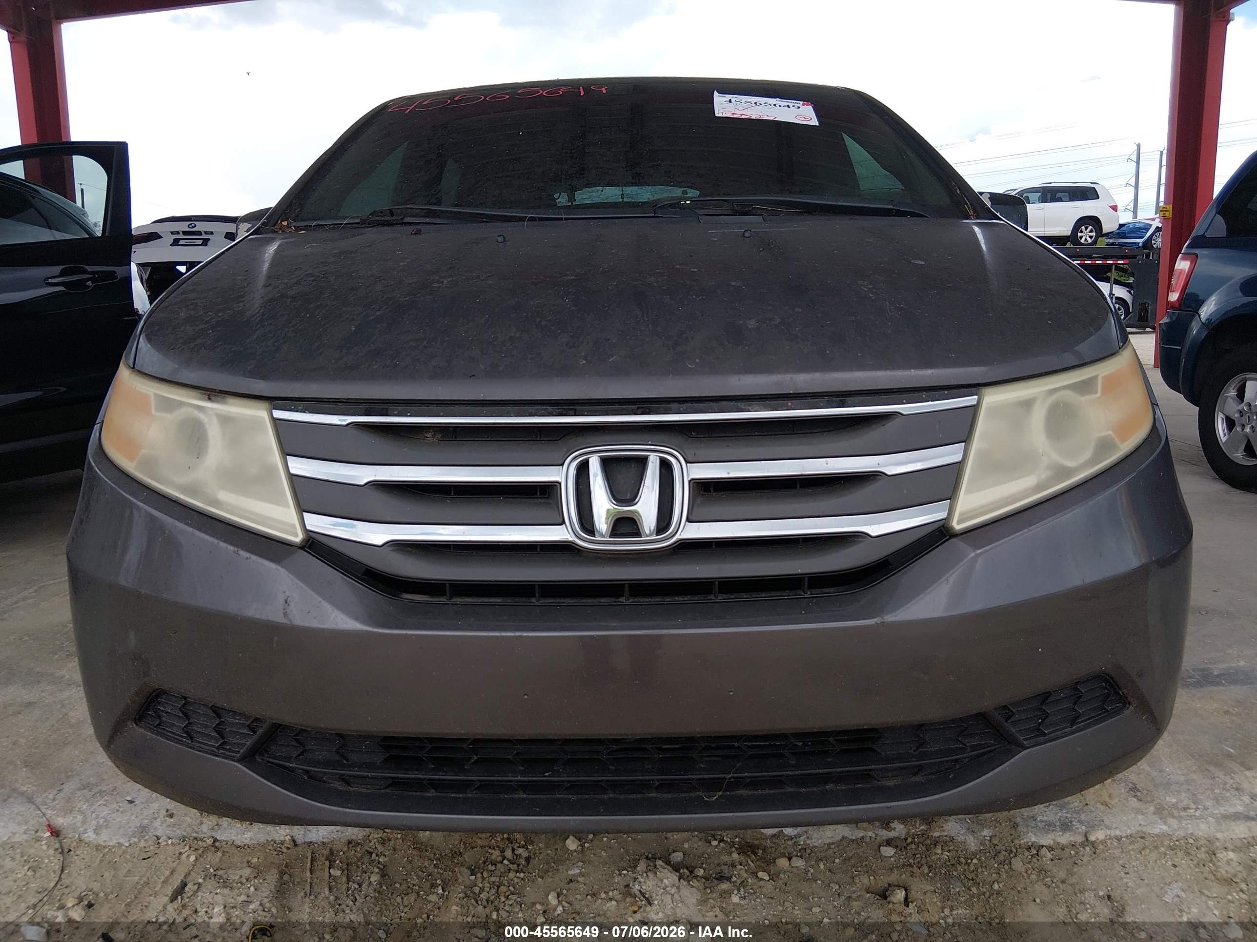 2011 Honda Odyssey Ex-l Gray vin: 5FNRL5H6XBB099094