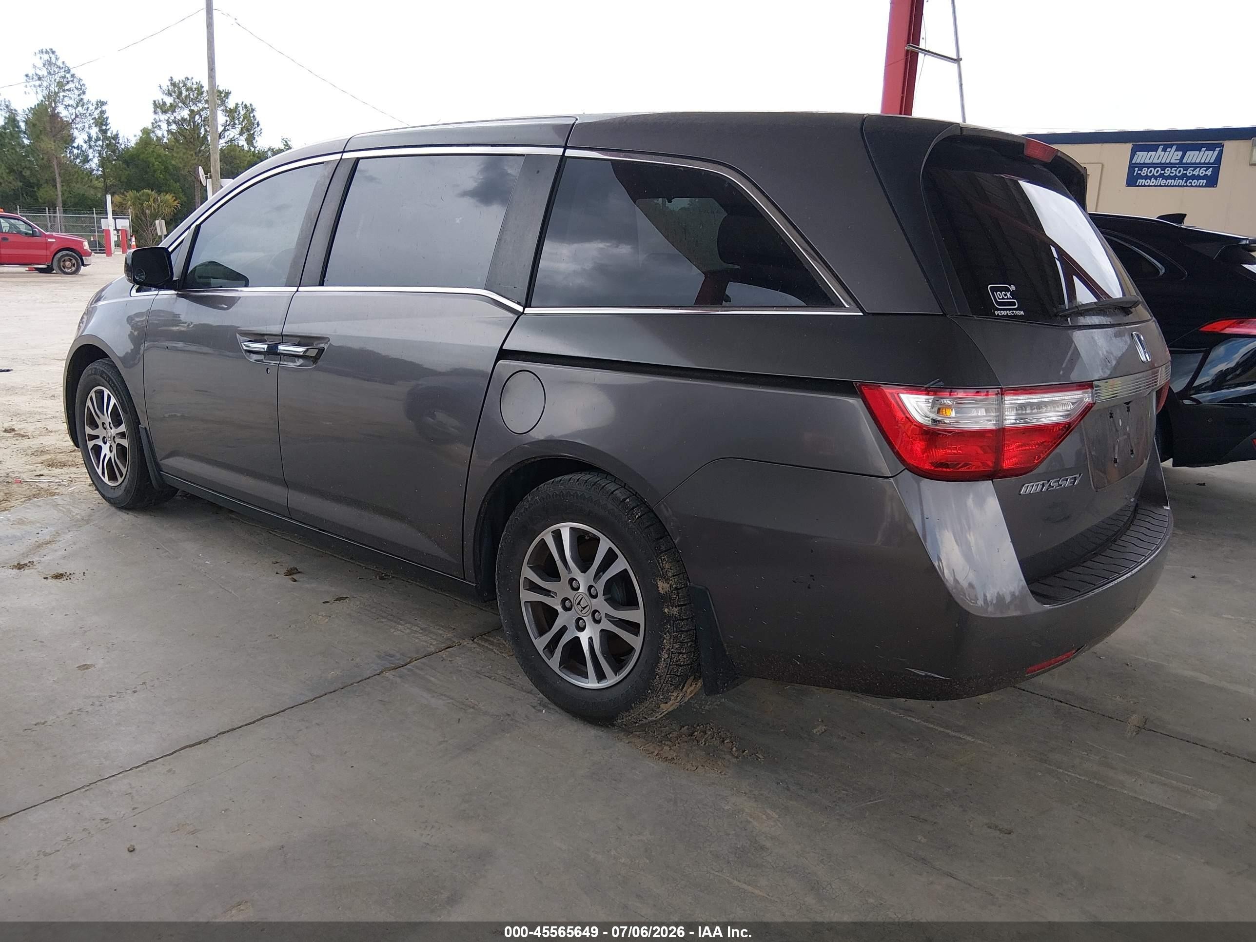 2011 Honda Odyssey Ex-l Gray vin: 5FNRL5H6XBB099094