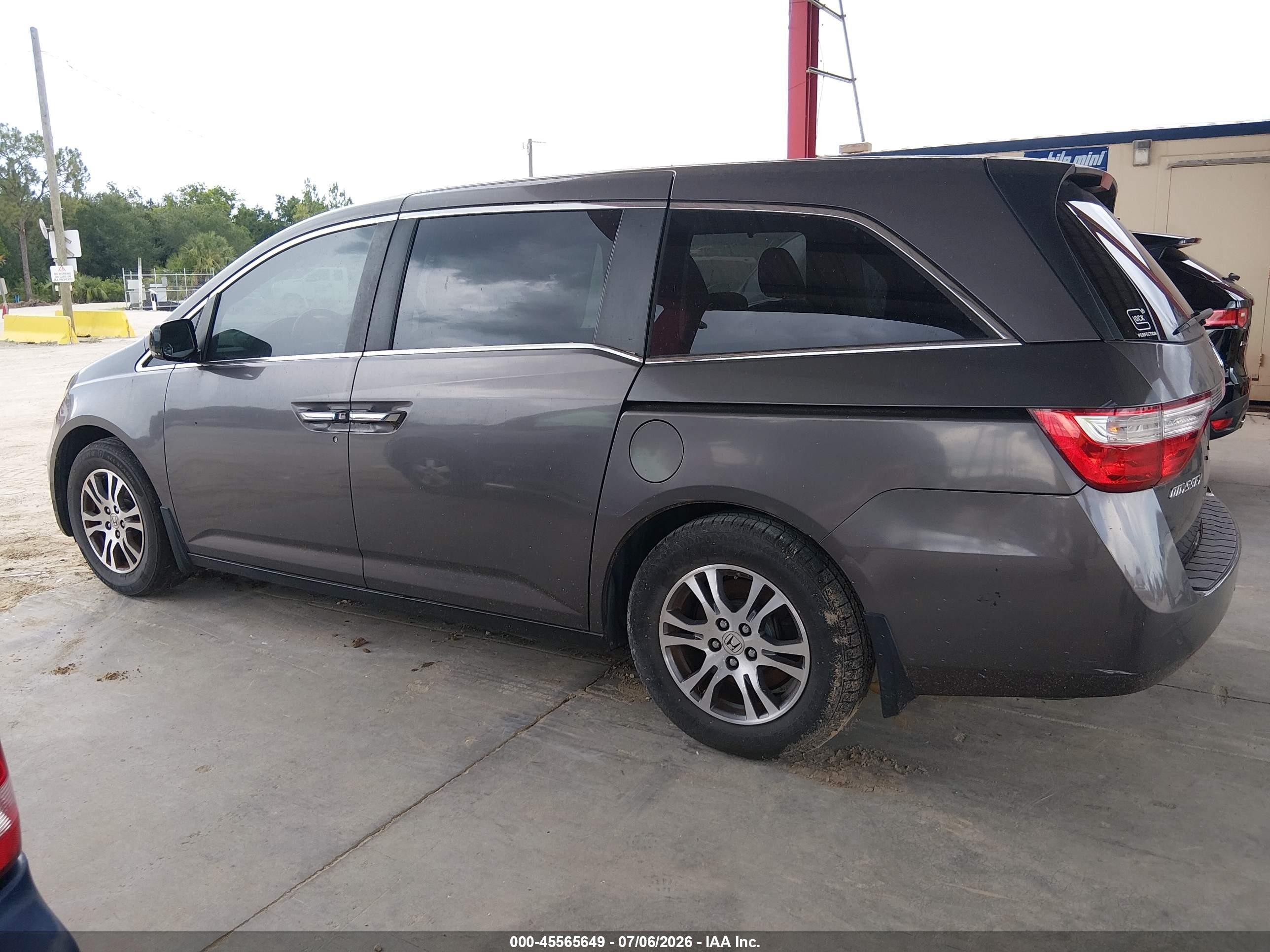 2011 Honda Odyssey Ex-l Gray vin: 5FNRL5H6XBB099094