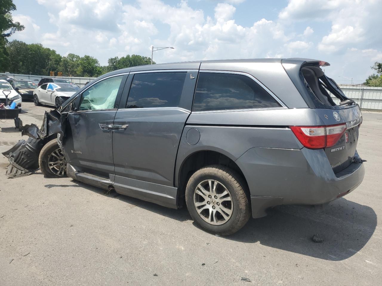 2012 Honda Odyssey Exl Gray vin: 5FNRL5H6XCB007614