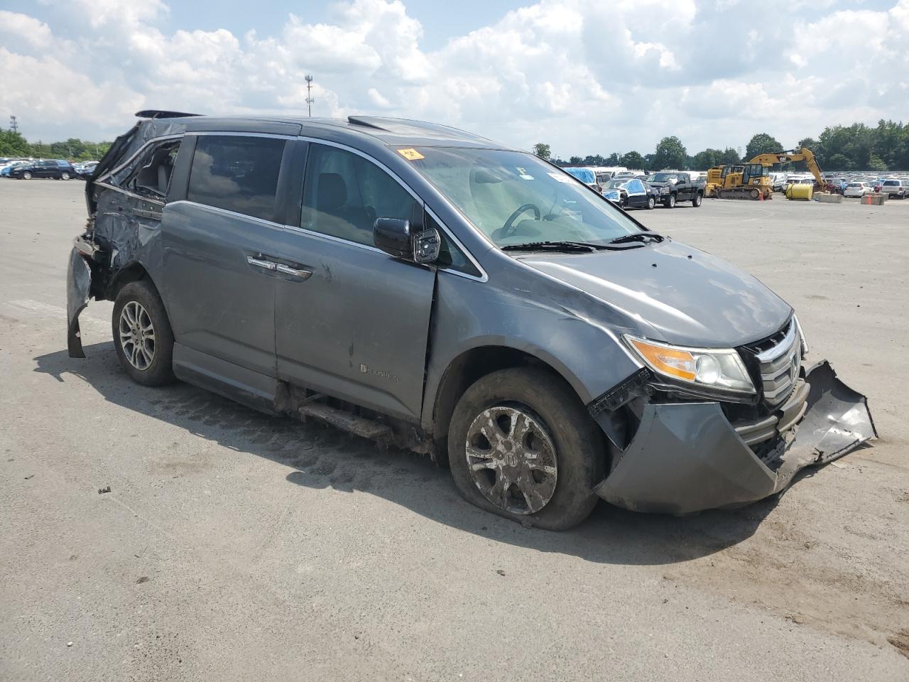 2012 Honda Odyssey Exl Gray vin: 5FNRL5H6XCB007614