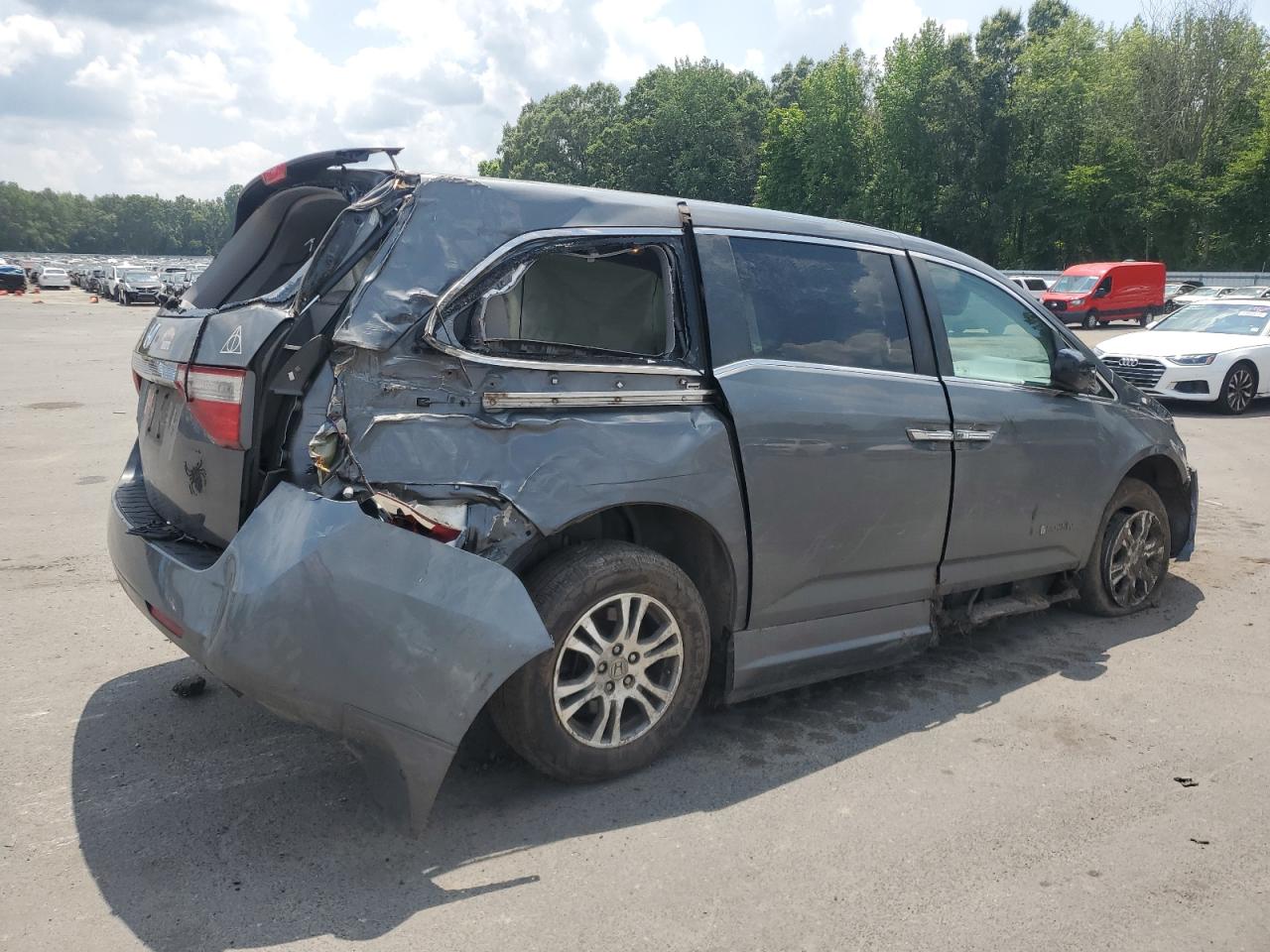 2012 Honda Odyssey Exl Gray vin: 5FNRL5H6XCB007614