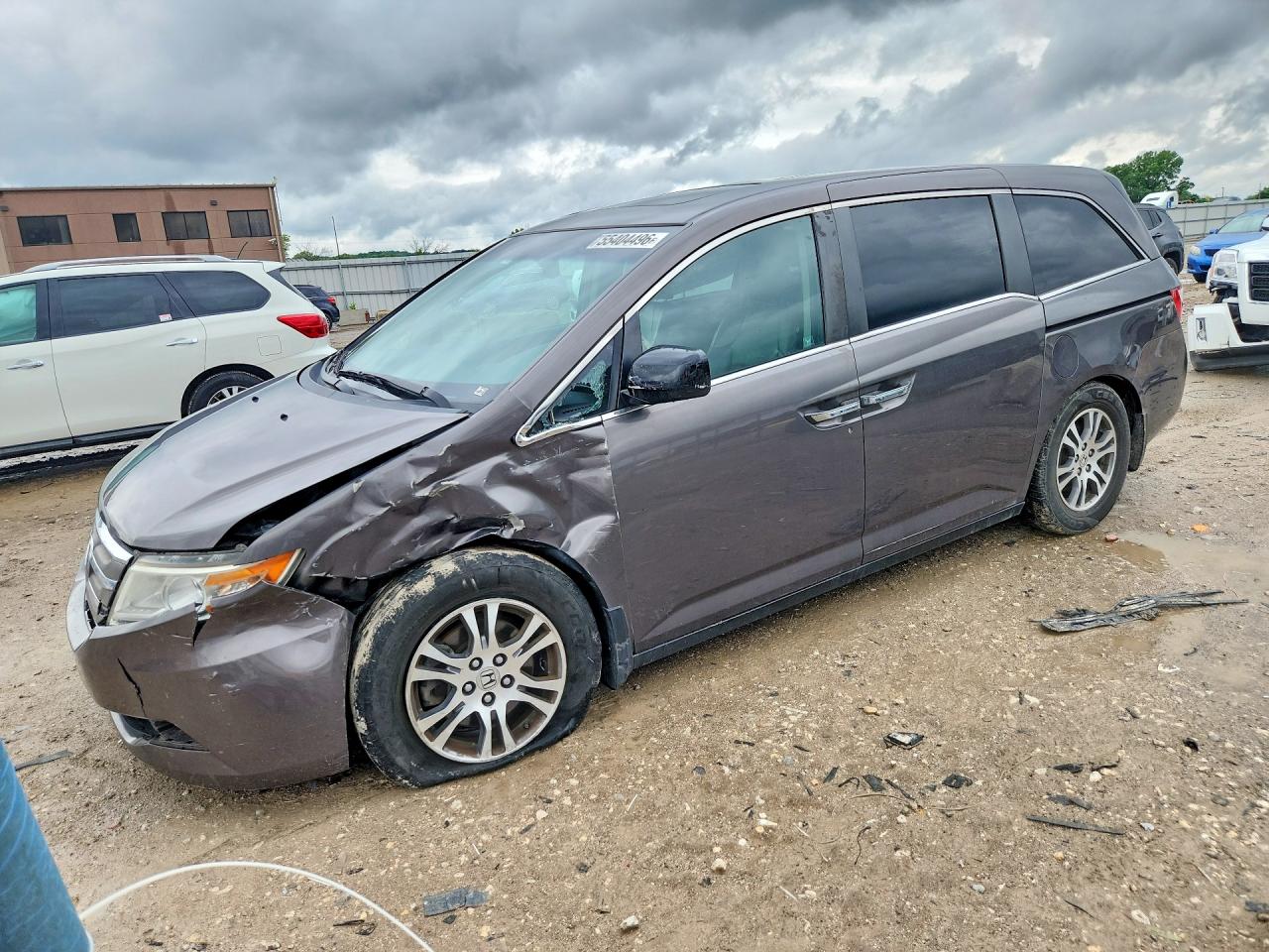 2012 Honda Odyssey Exl Gray vin: 5FNRL5H6XCB019424