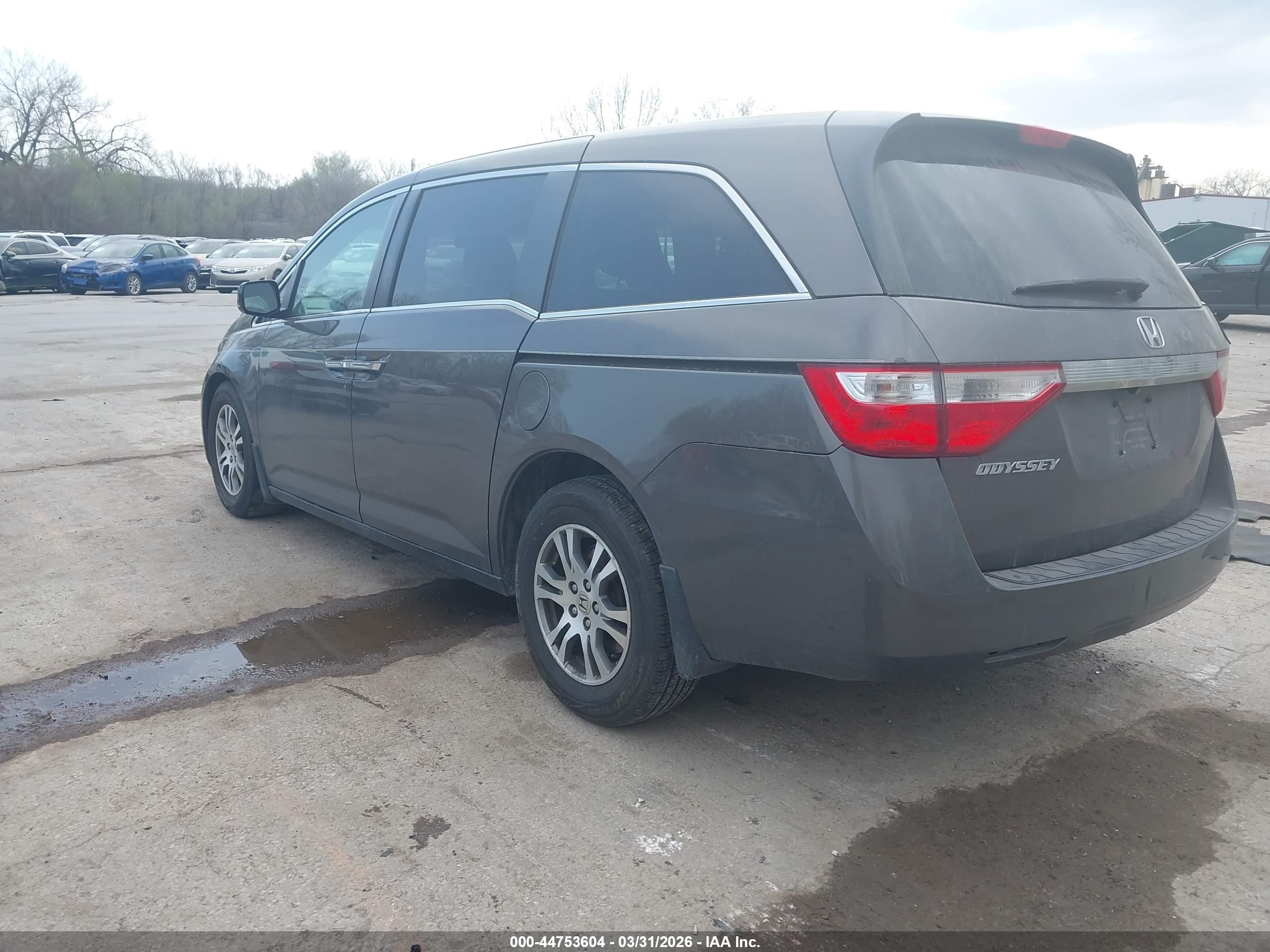 2012 Honda Odyssey Ex-l Gray vin: 5FNRL5H6XCB019455