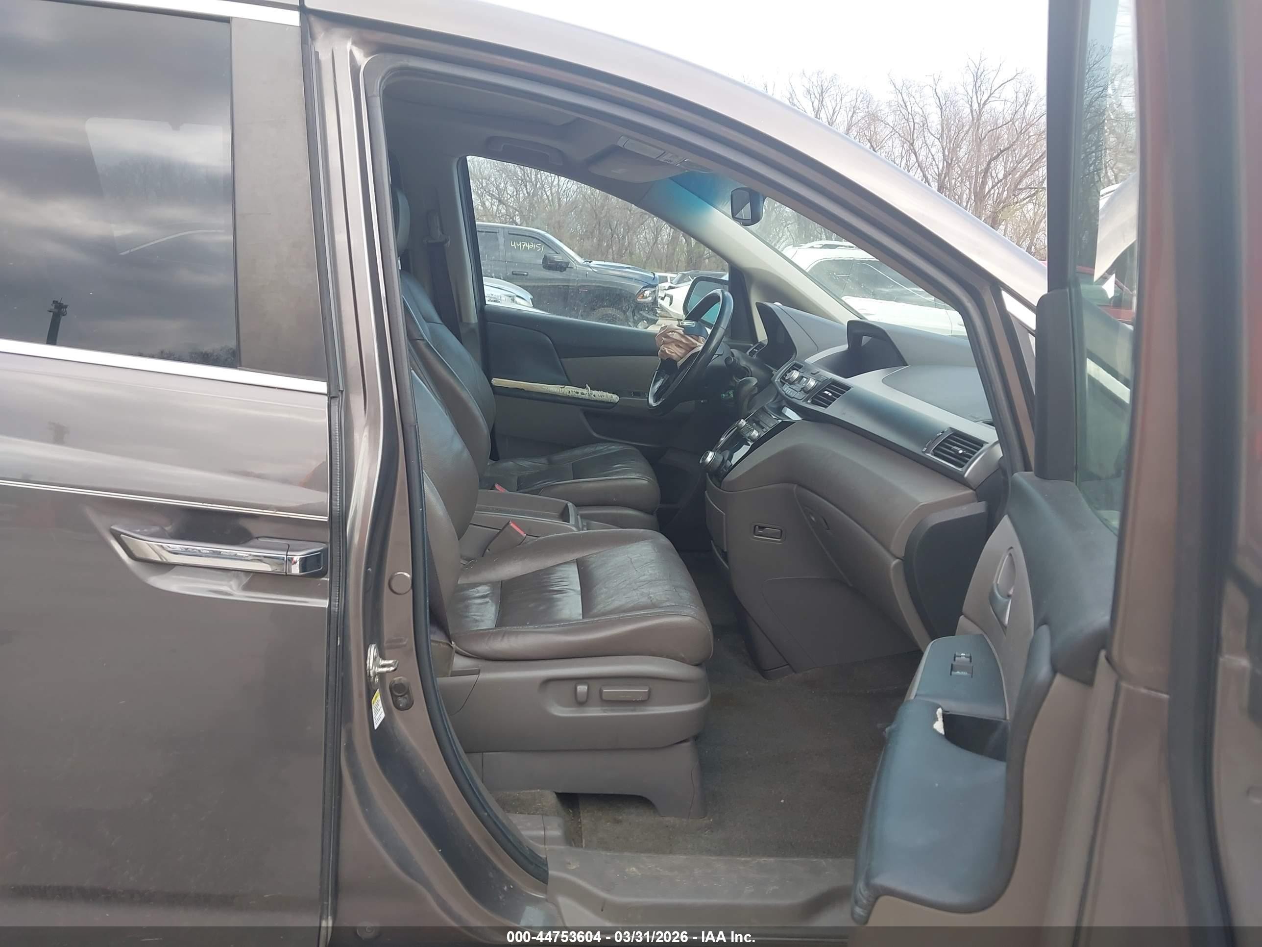 2012 Honda Odyssey Ex-l Gray vin: 5FNRL5H6XCB019455
