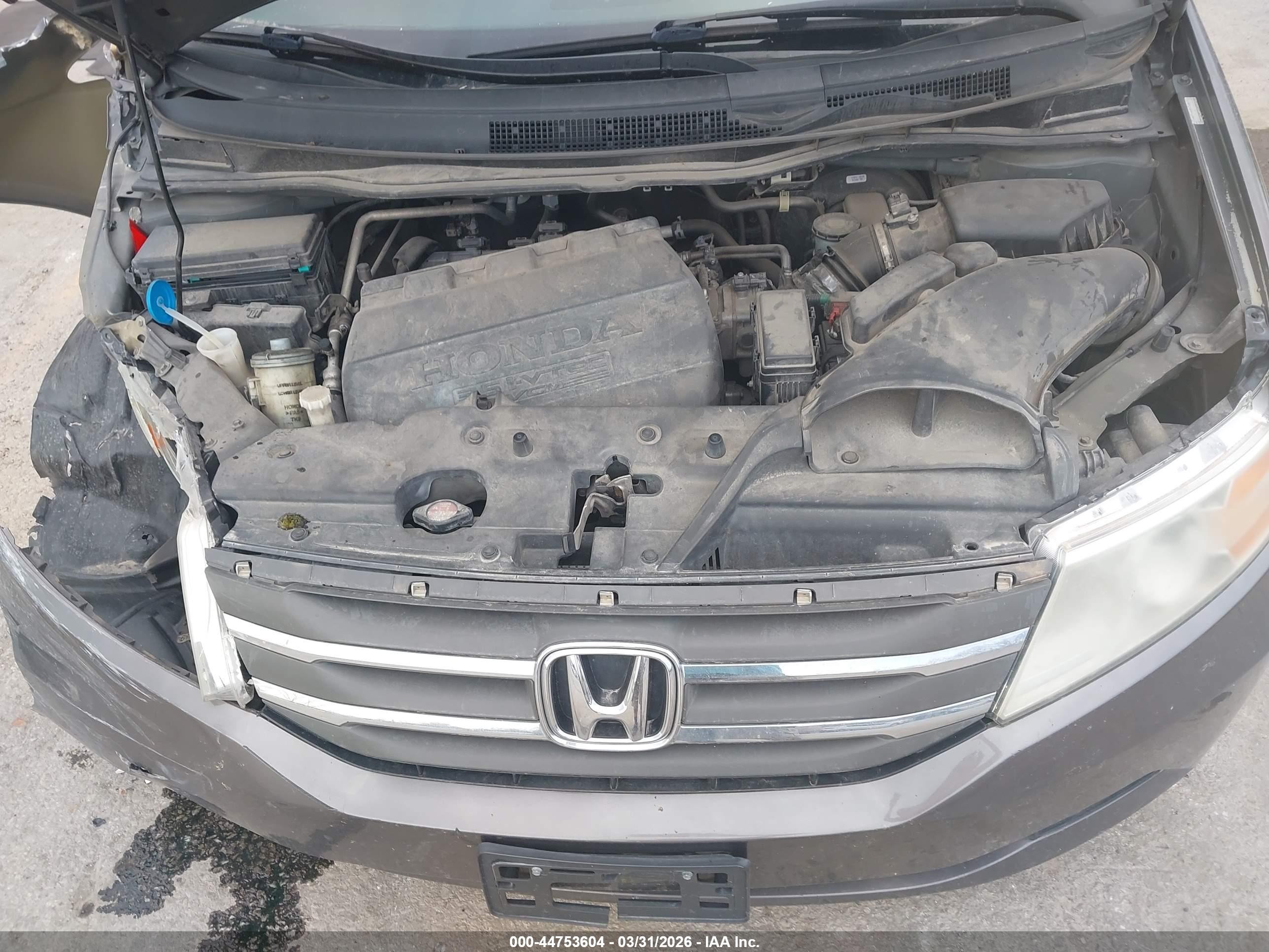 2012 Honda Odyssey Ex-l Gray vin: 5FNRL5H6XCB019455