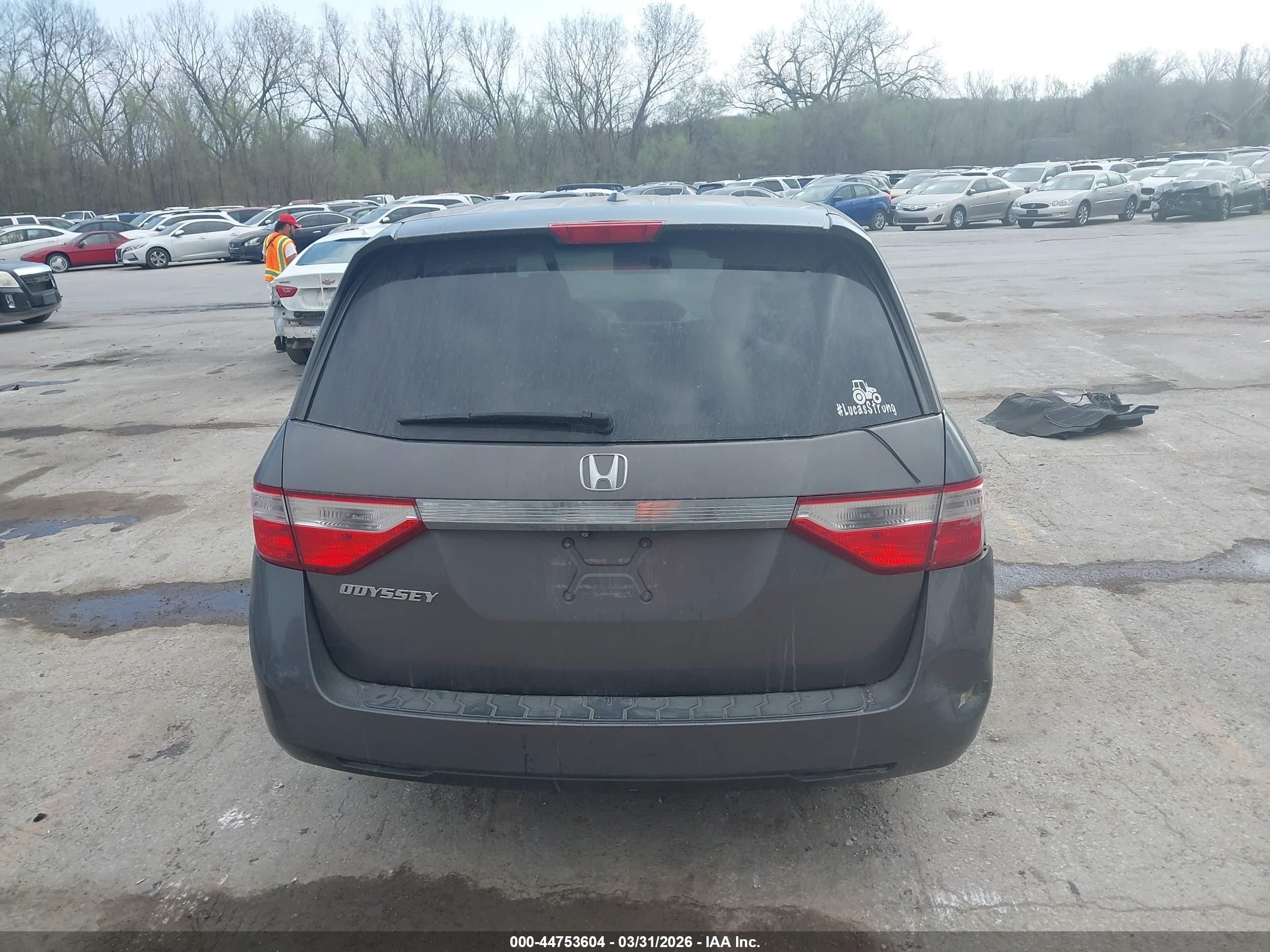 2012 Honda Odyssey Ex-l Gray vin: 5FNRL5H6XCB019455