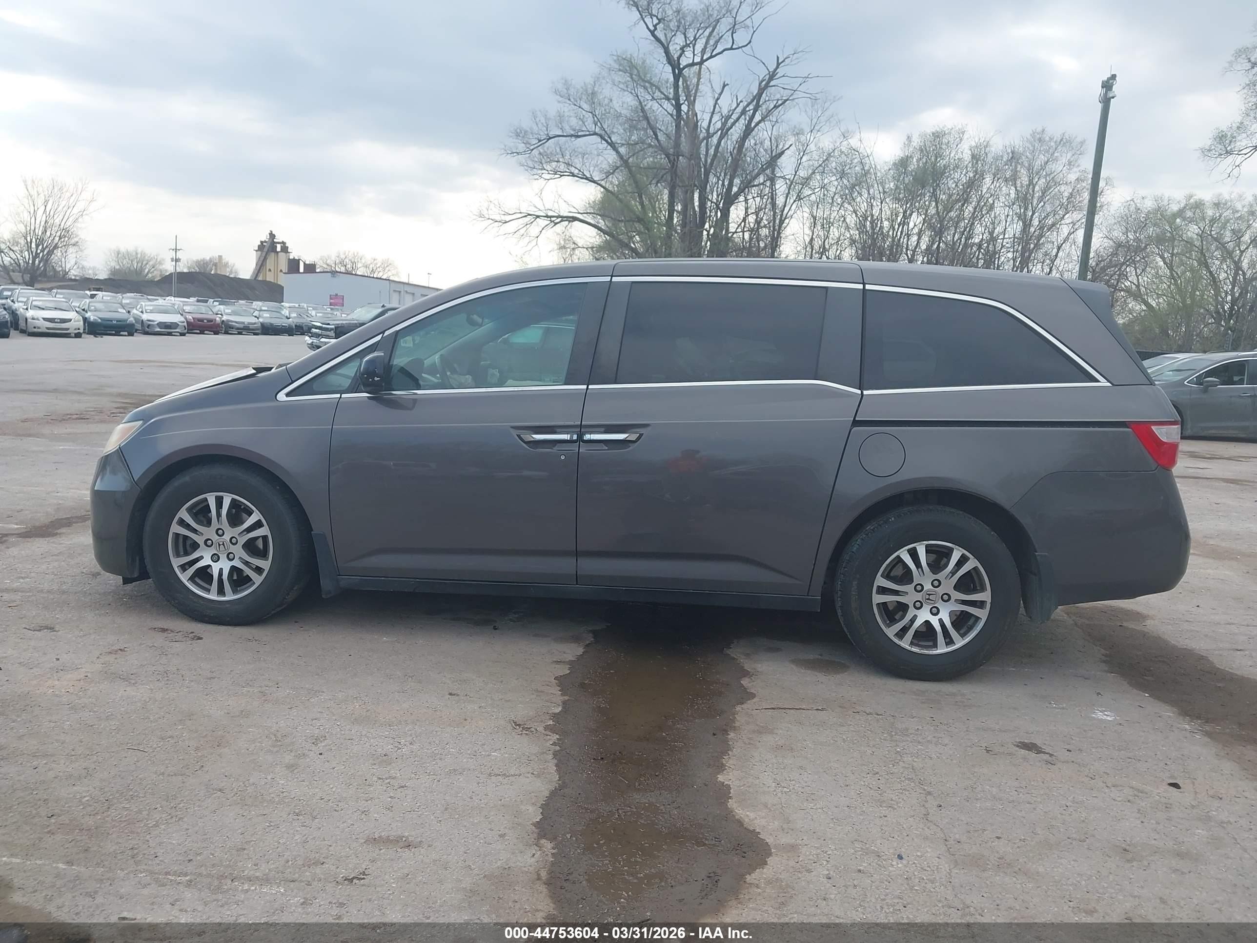 2012 Honda Odyssey Ex-l Gray vin: 5FNRL5H6XCB019455