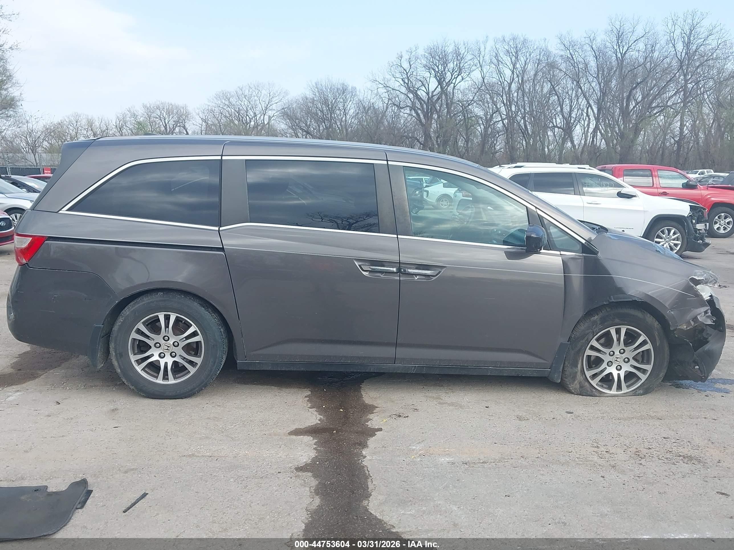 2012 Honda Odyssey Ex-l Gray vin: 5FNRL5H6XCB019455