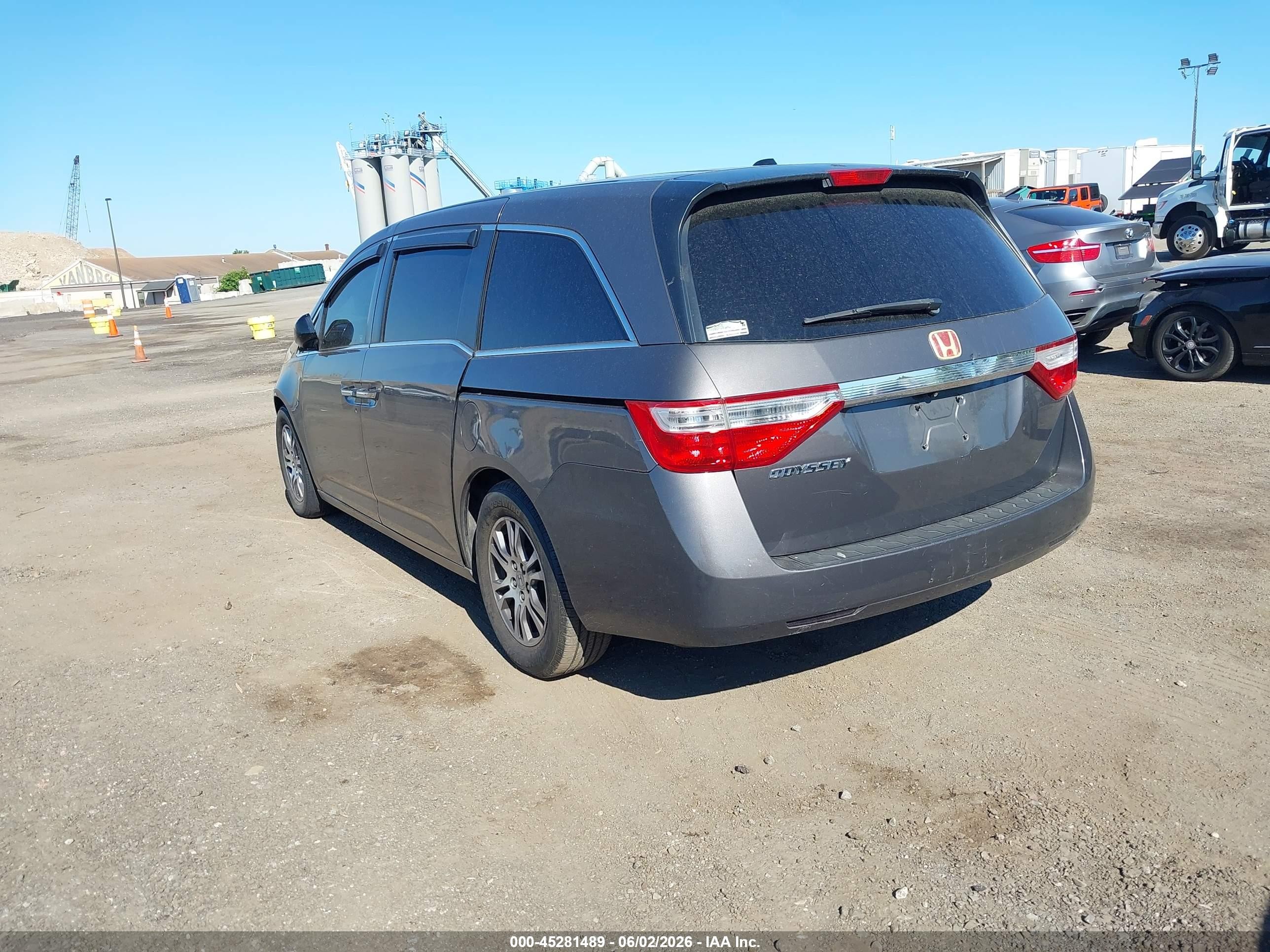 2012 Honda Odyssey Ex-l Серый vin: 5FNRL5H6XCB025515