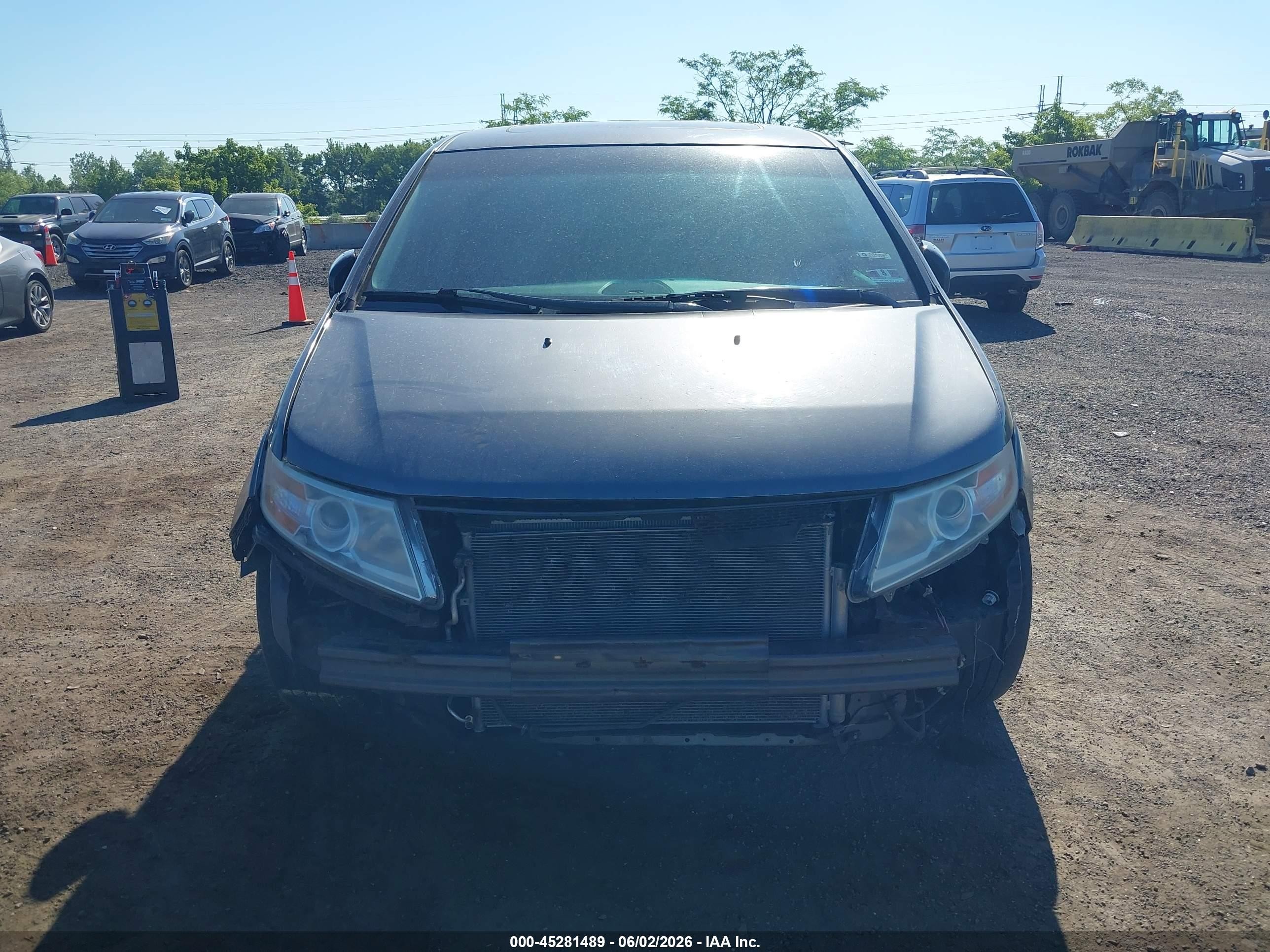 2012 Honda Odyssey Ex-l Серый vin: 5FNRL5H6XCB025515