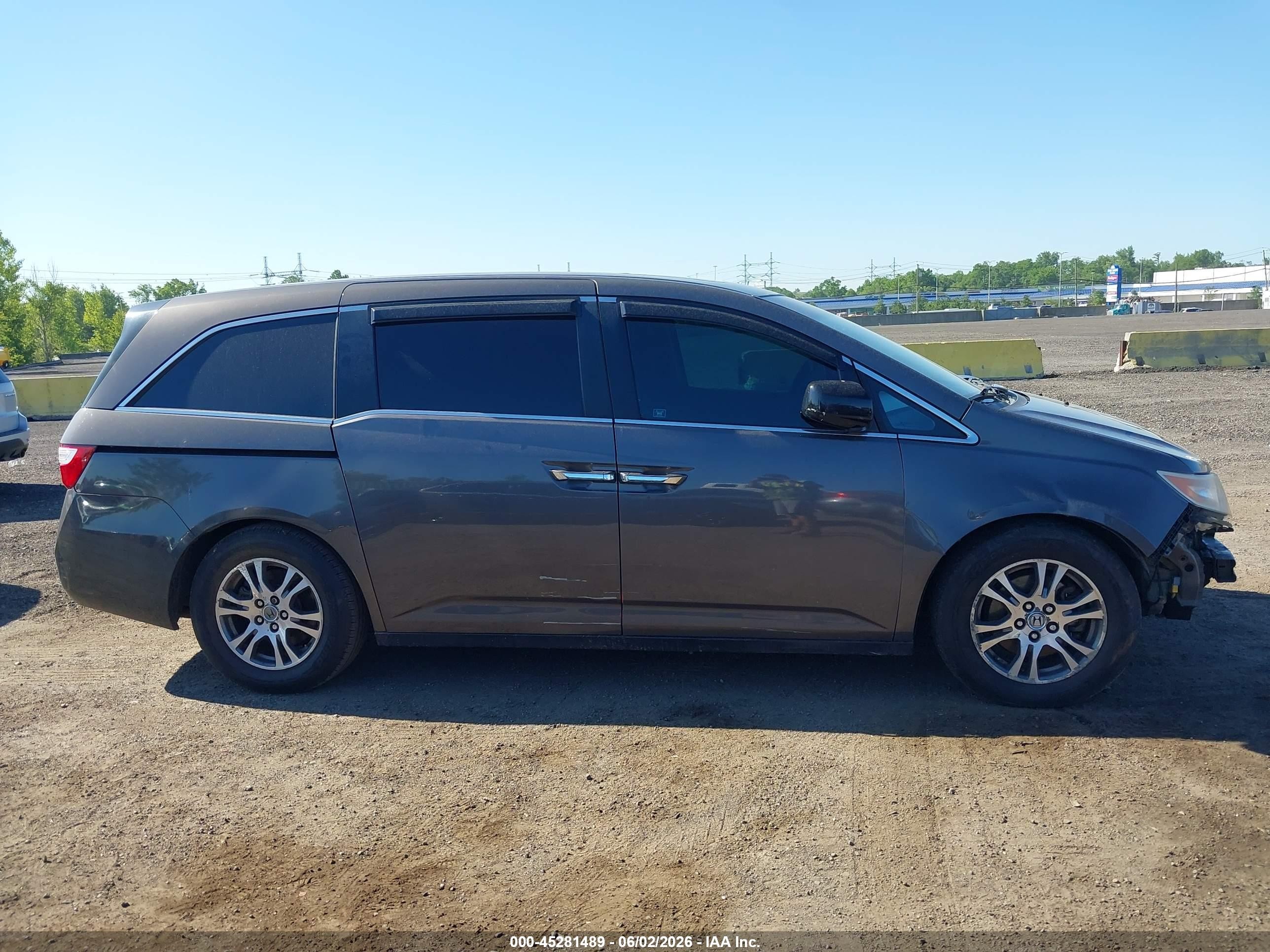 2012 Honda Odyssey Ex-l Серый vin: 5FNRL5H6XCB025515