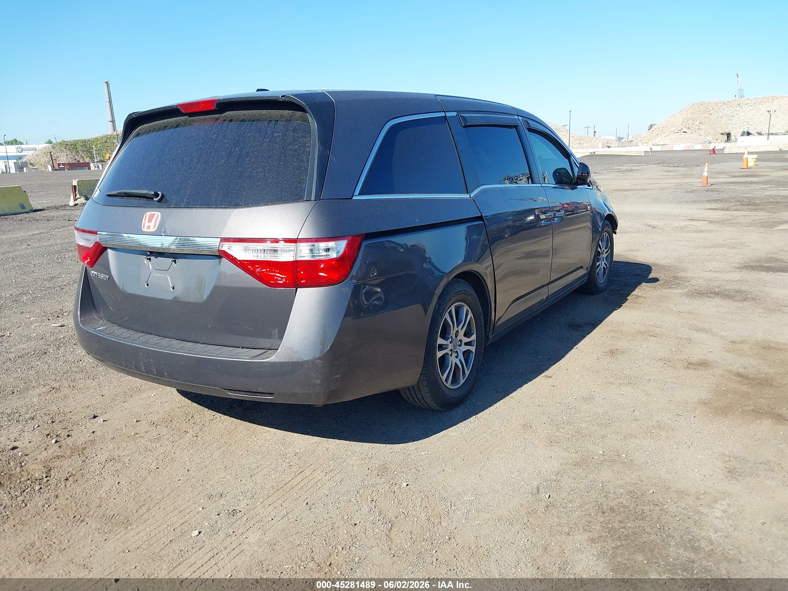 2012 Honda Odyssey Ex-l Серый vin: 5FNRL5H6XCB025515