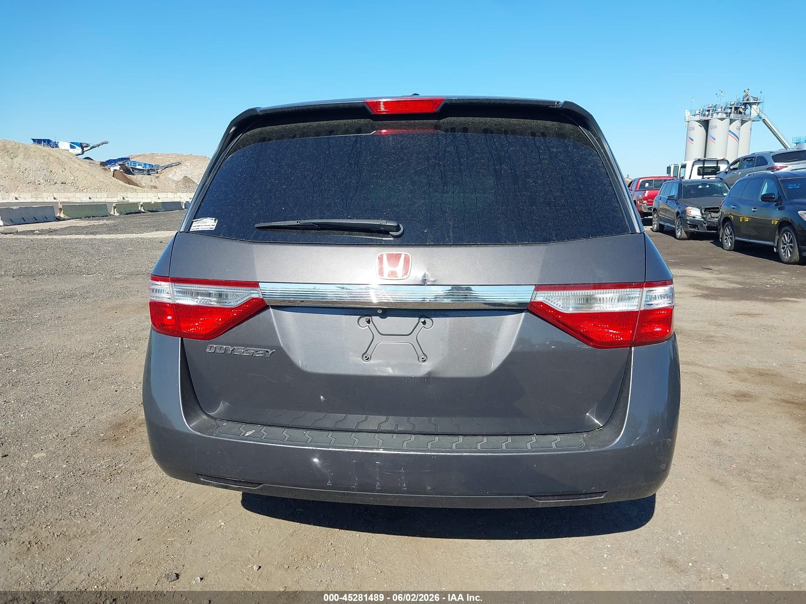 2012 Honda Odyssey Ex-l Серый vin: 5FNRL5H6XCB025515