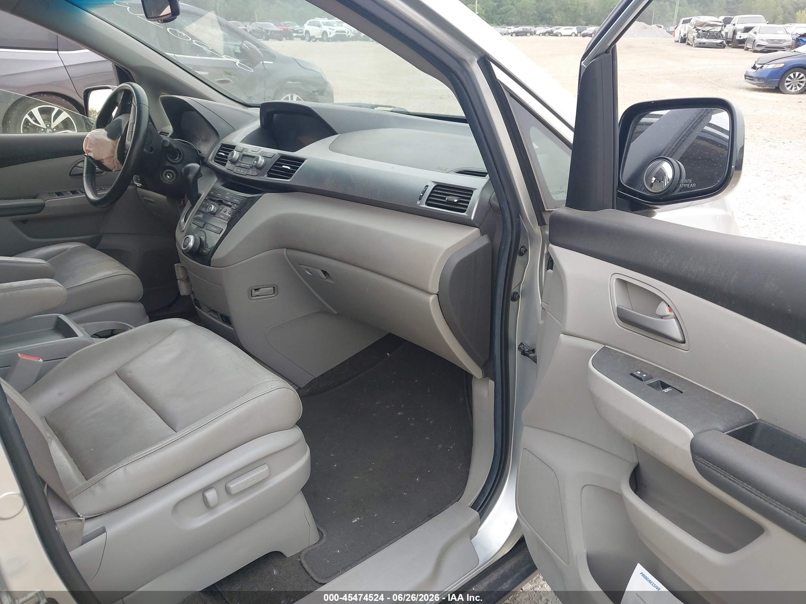 2012 Honda Odyssey Ex-l Silver vin: 5FNRL5H6XCB034098
