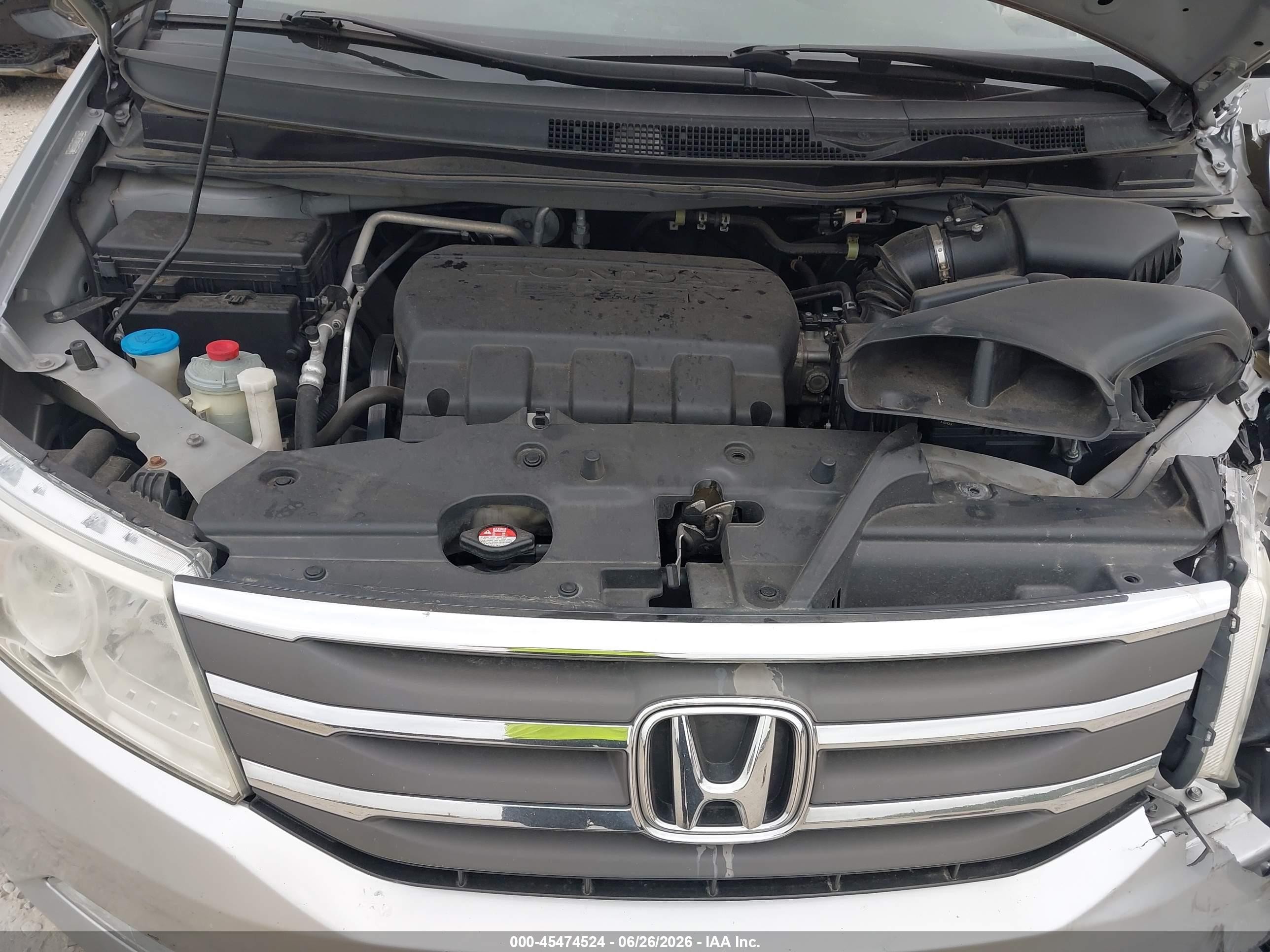 2012 Honda Odyssey Ex-l Silver vin: 5FNRL5H6XCB034098
