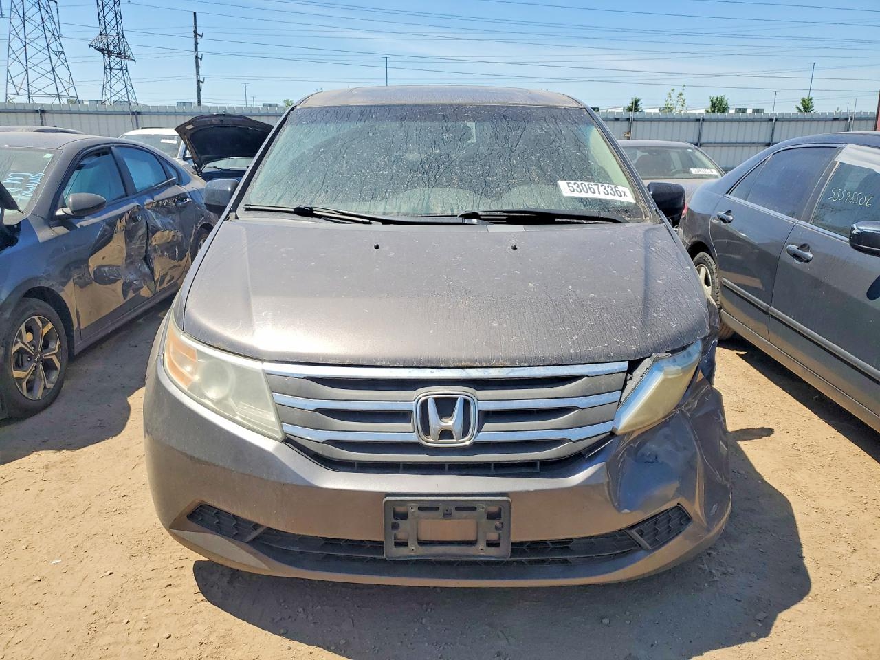 2012 Honda Odyssey Exl Gray vin: 5FNRL5H6XCB037843