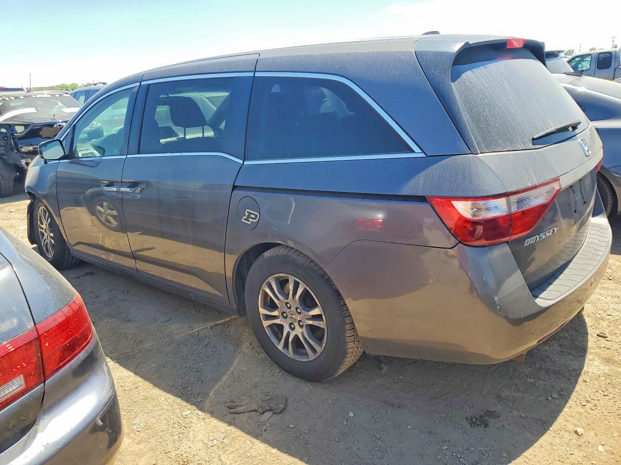 2012 Honda Odyssey Exl Gray vin: 5FNRL5H6XCB037843