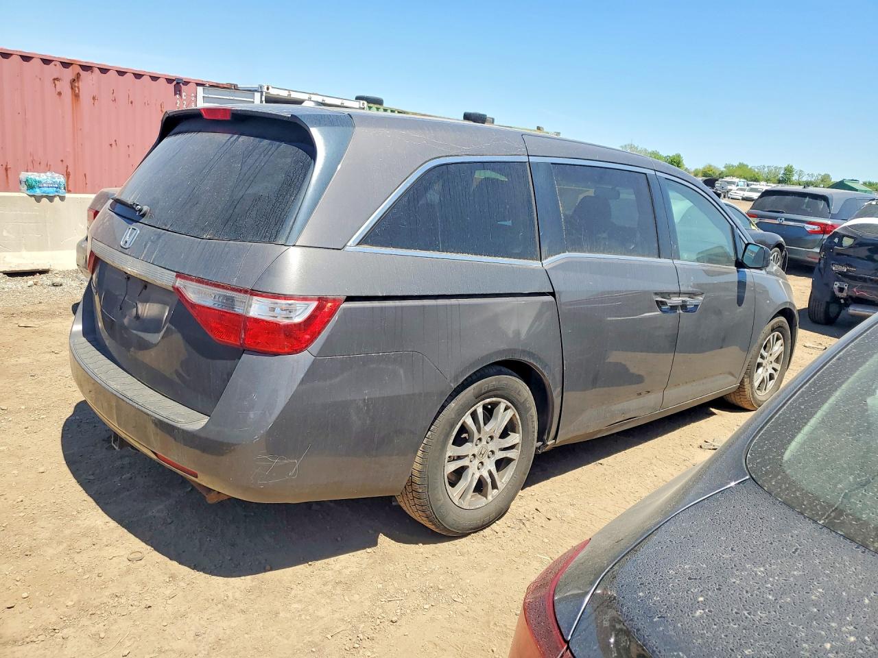 2012 Honda Odyssey Exl Gray vin: 5FNRL5H6XCB037843