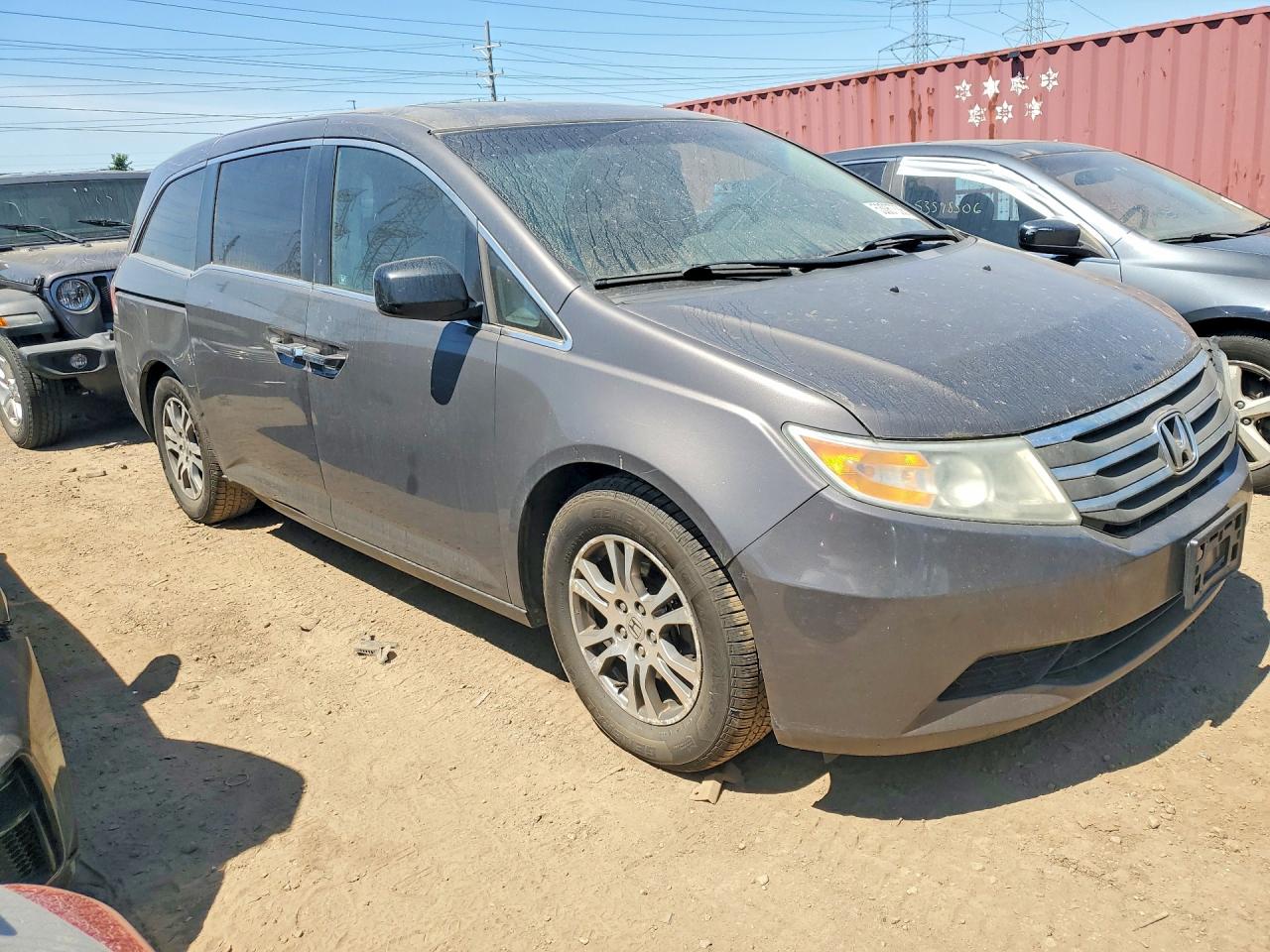 2012 Honda Odyssey Exl Gray vin: 5FNRL5H6XCB037843