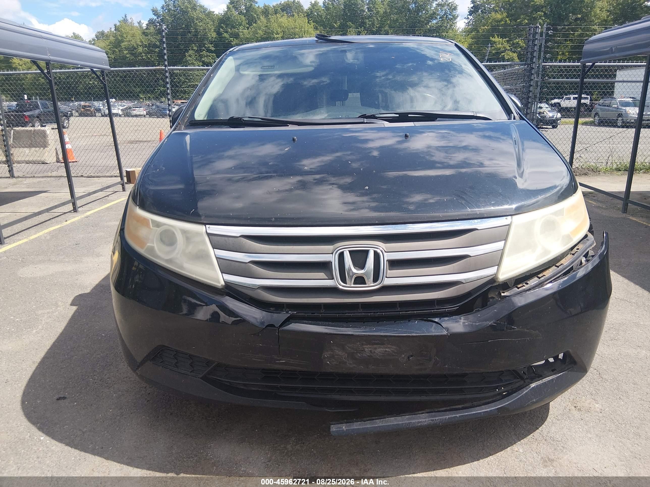 2012 Honda Odyssey Ex-l Black vin: 5FNRL5H6XCB053038