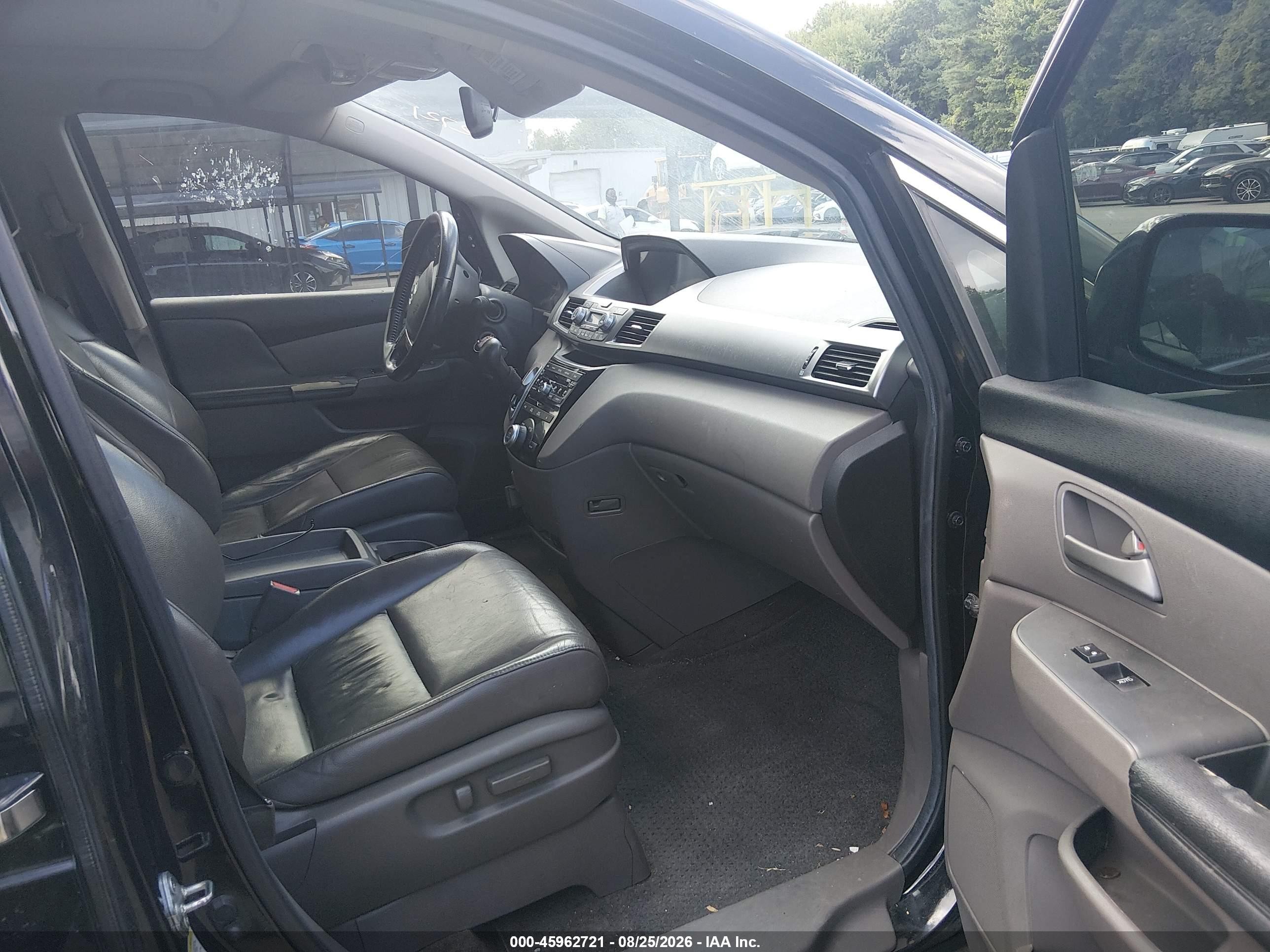 2012 Honda Odyssey Ex-l Black vin: 5FNRL5H6XCB053038