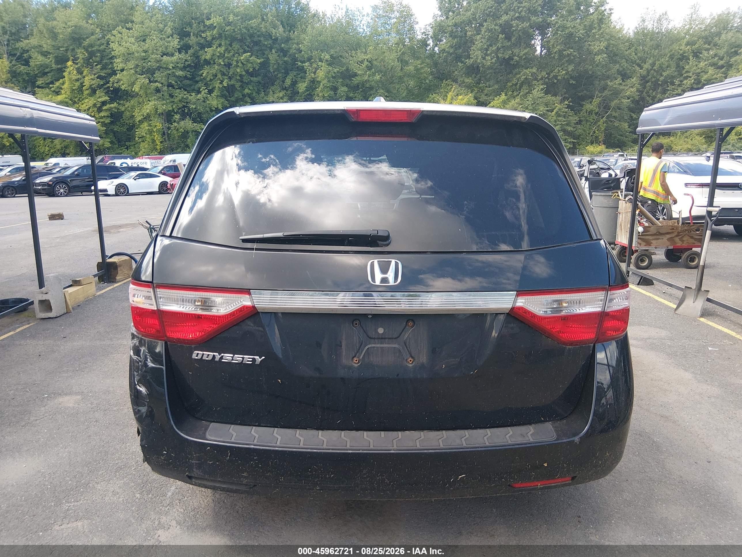 2012 Honda Odyssey Ex-l Black vin: 5FNRL5H6XCB053038