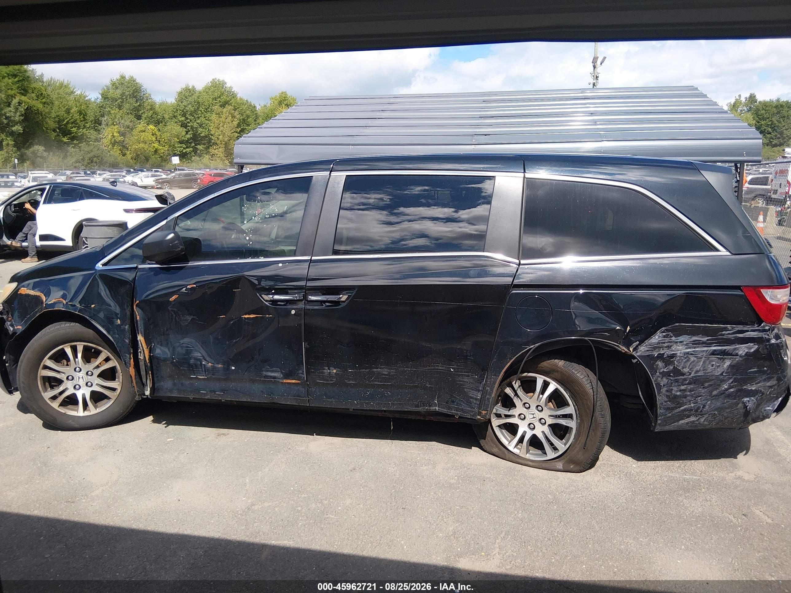 2012 Honda Odyssey Ex-l Black vin: 5FNRL5H6XCB053038