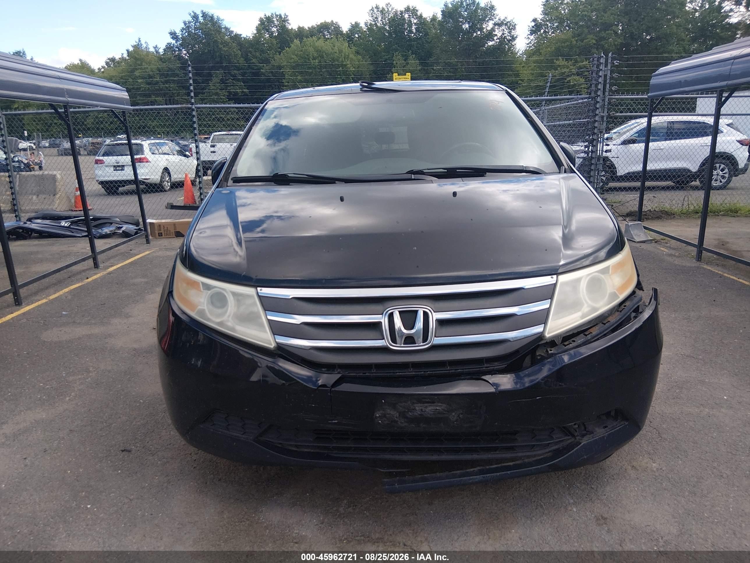 2012 Honda Odyssey Ex-l Black vin: 5FNRL5H6XCB053038