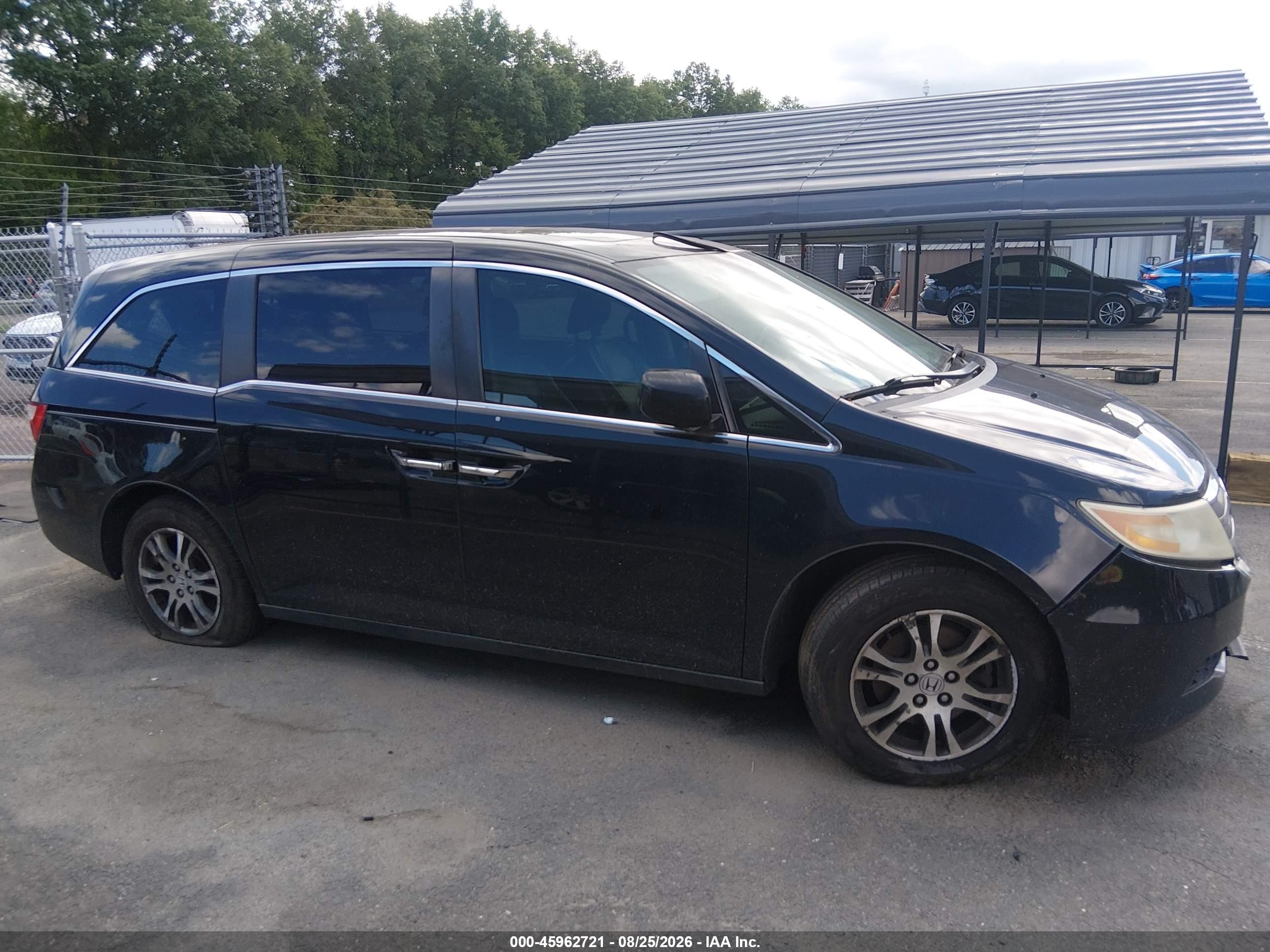 2012 Honda Odyssey Ex-l Black vin: 5FNRL5H6XCB053038