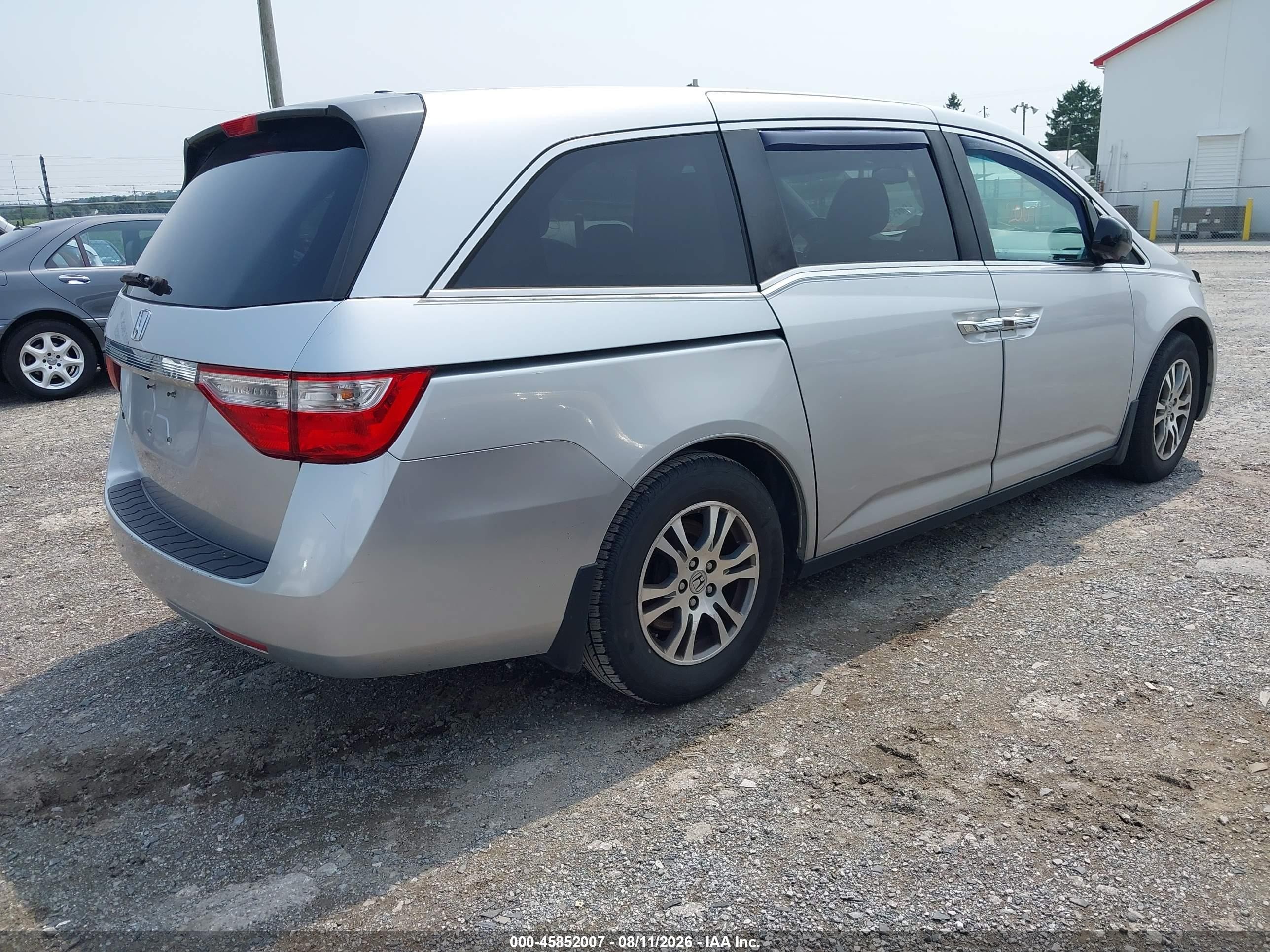 2012 Honda Odyssey Ex-l Silver vin: 5FNRL5H6XCB053766